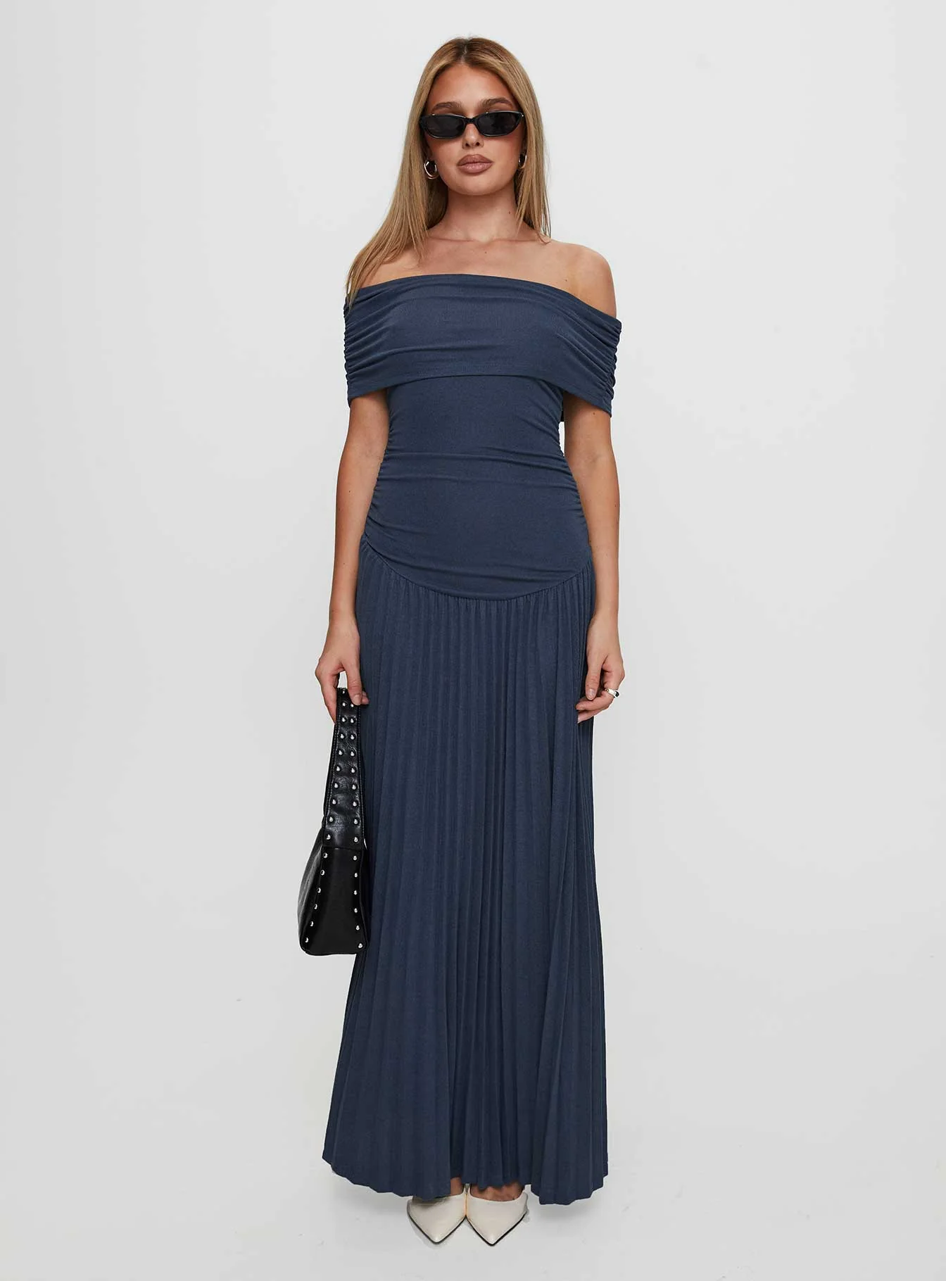 Field Of Dreams Maxi Dress Navy - Image 7