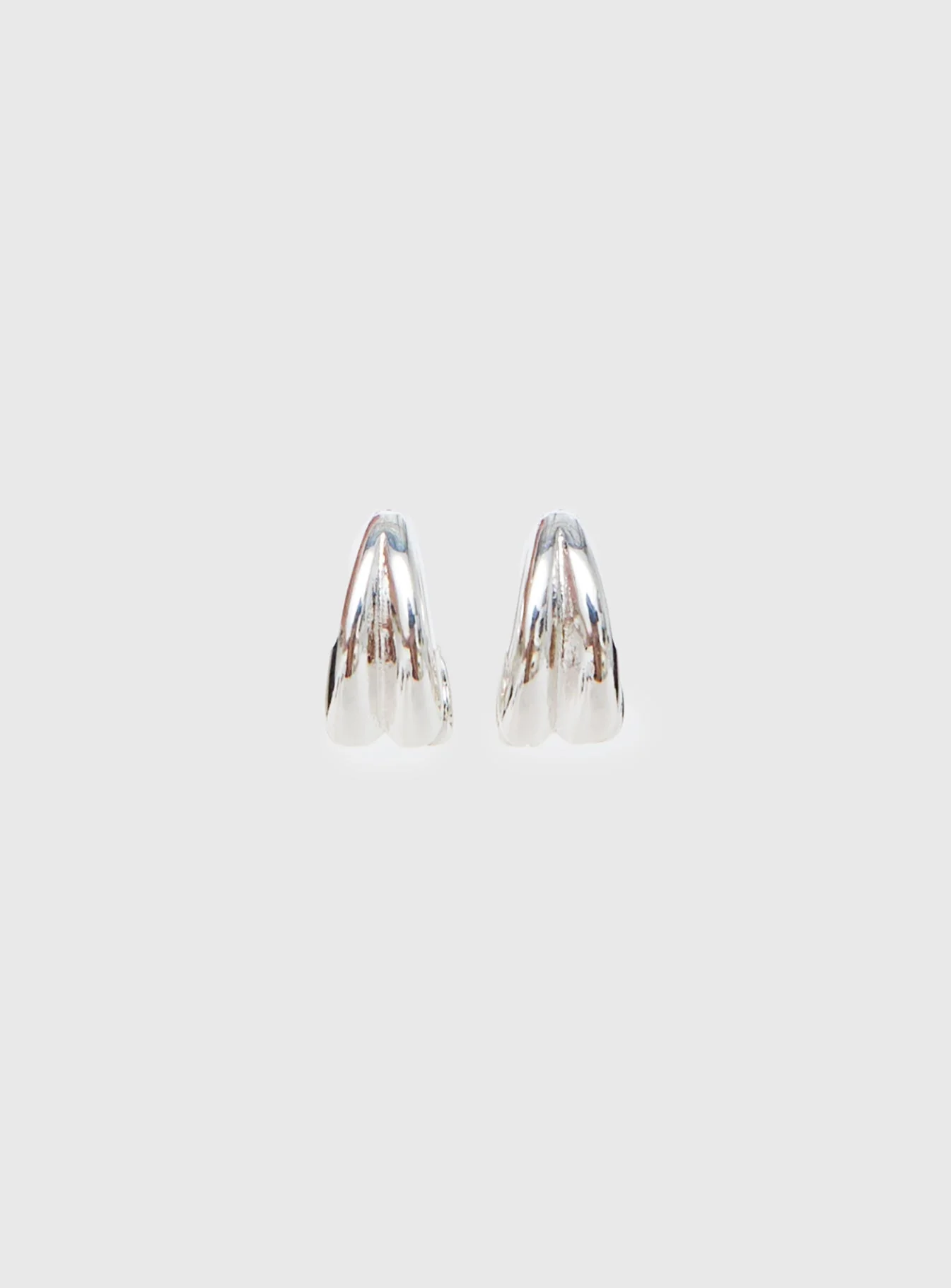 Film Noir Earrings Silver - Image 2