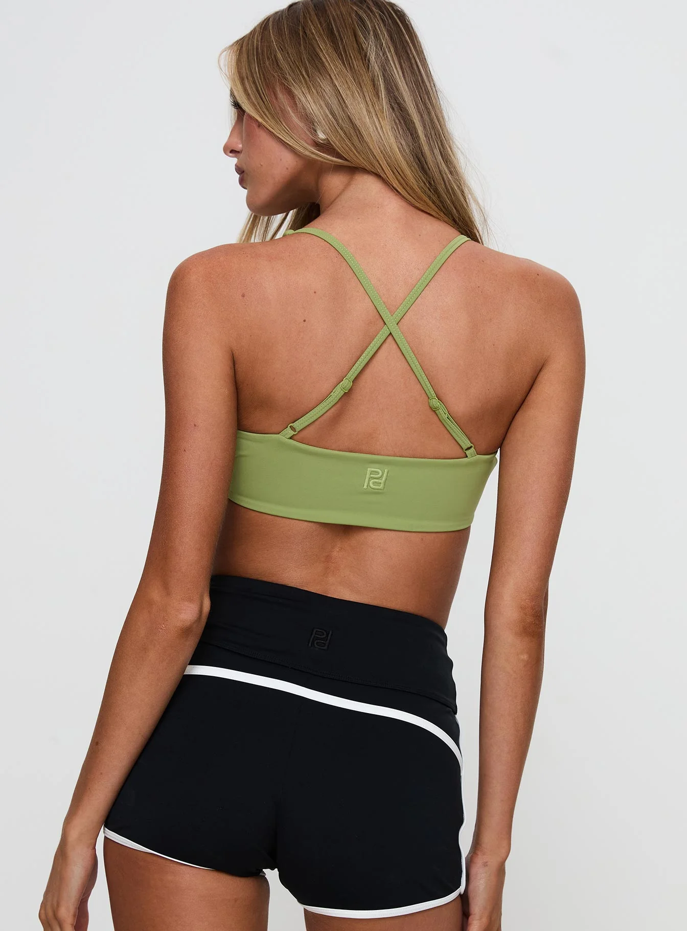 Finish Line Active Cross Back Top Green - Image 5