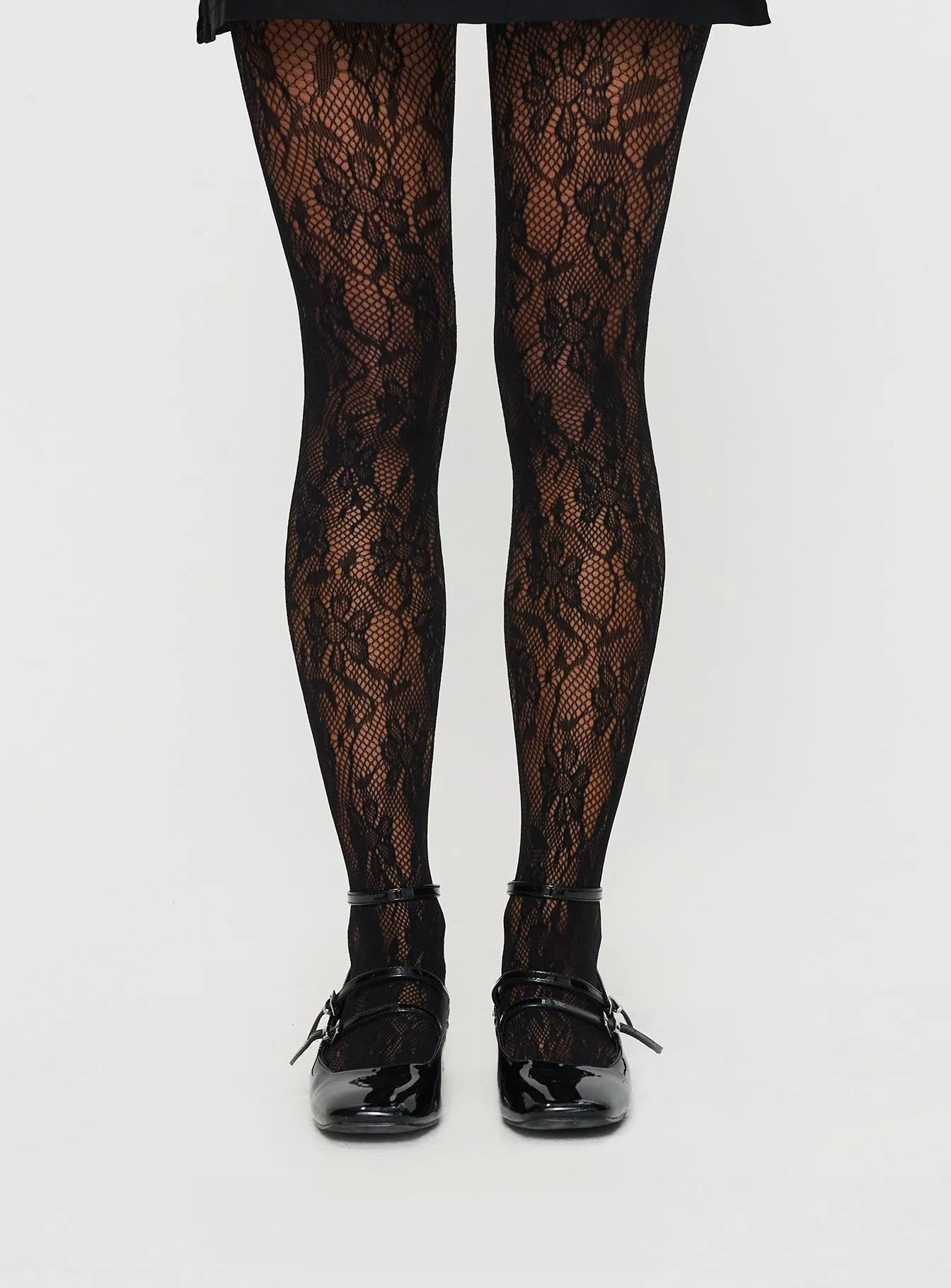 Fior Lace Stockings Black - Image 2