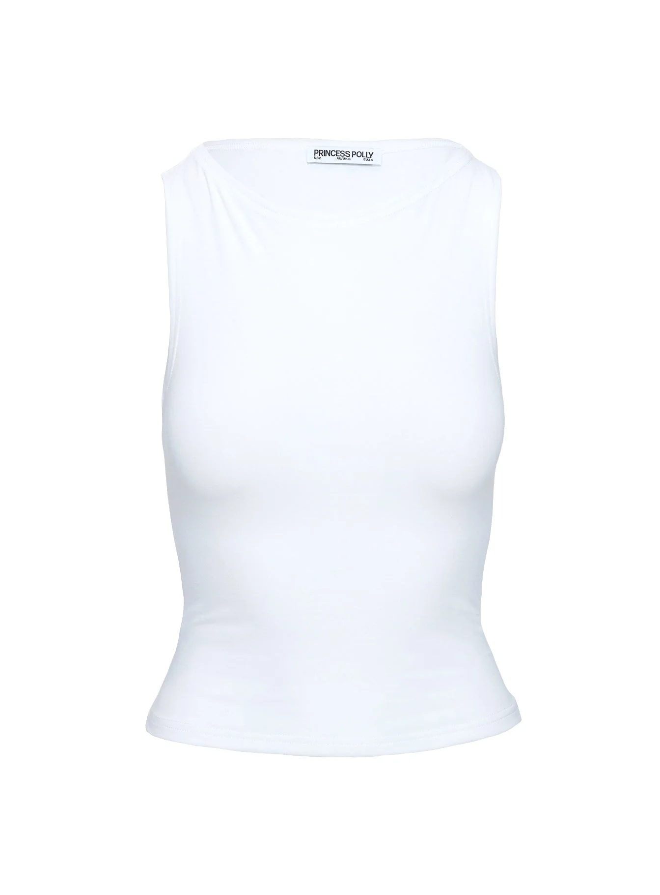 Fitzy High Neck Top White - Image 9