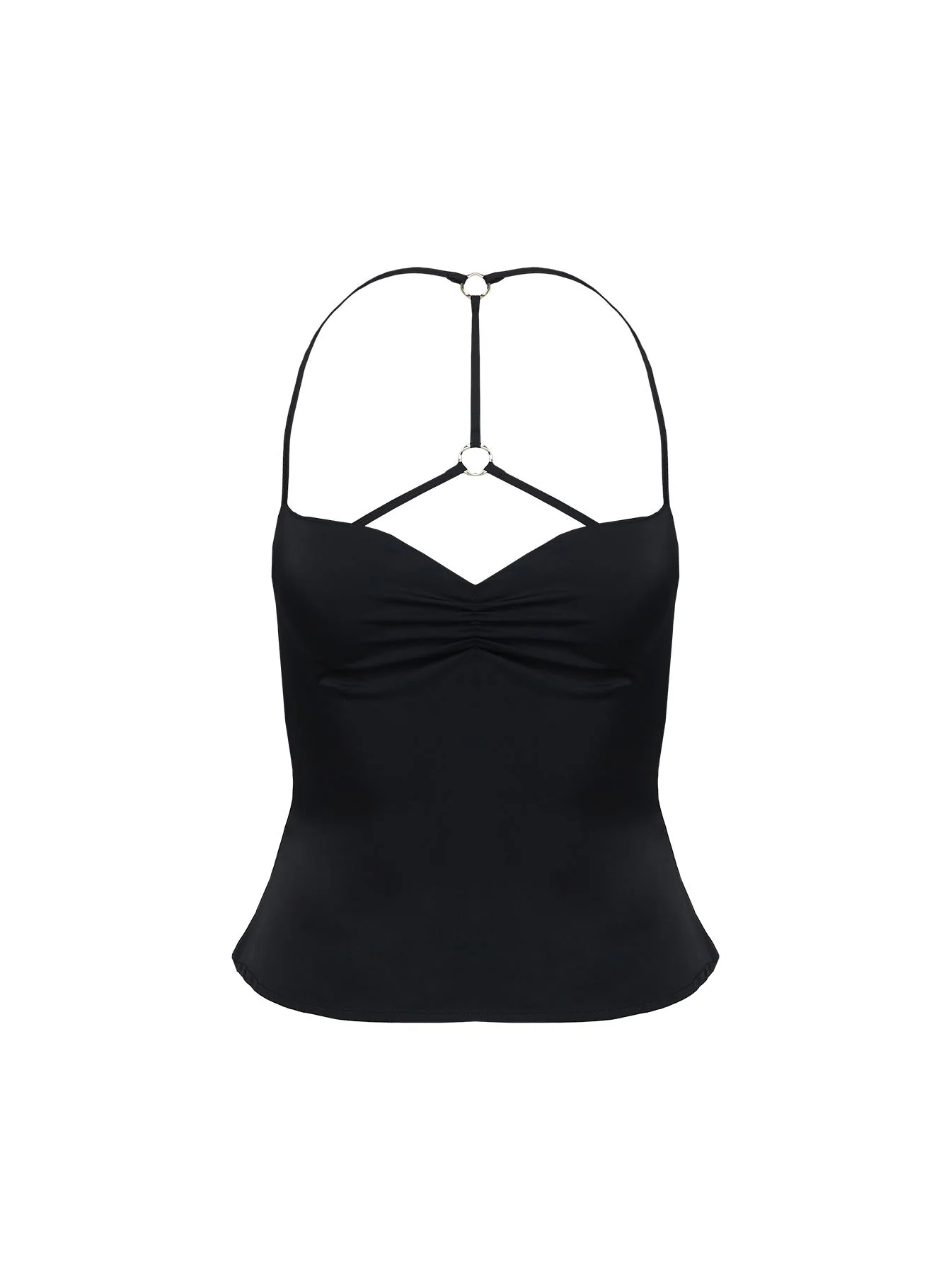 Floresta Razor Back Halter Top Black - Image 6