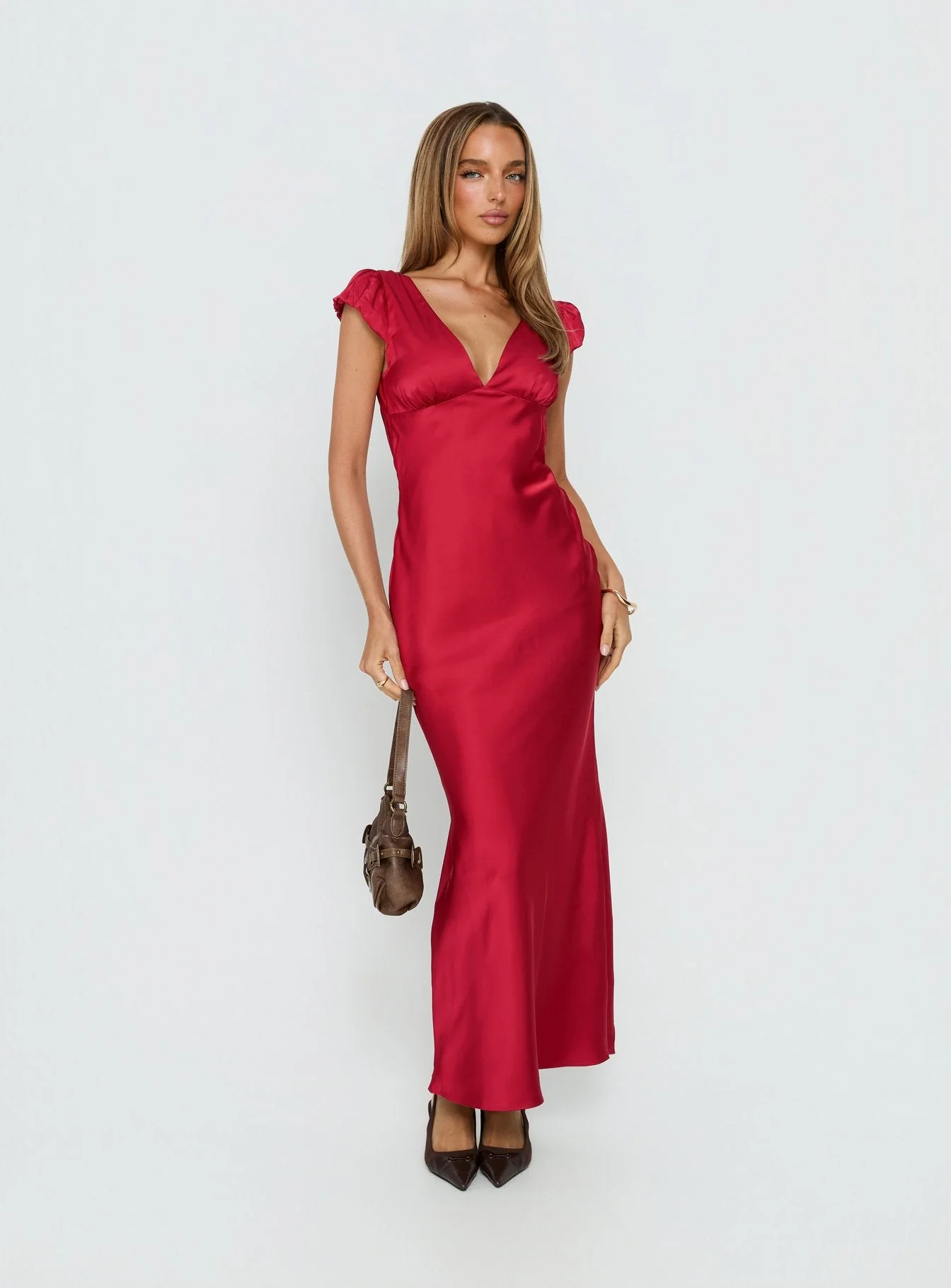 Forest Hill Backless Maxi Dress Red - Image 2