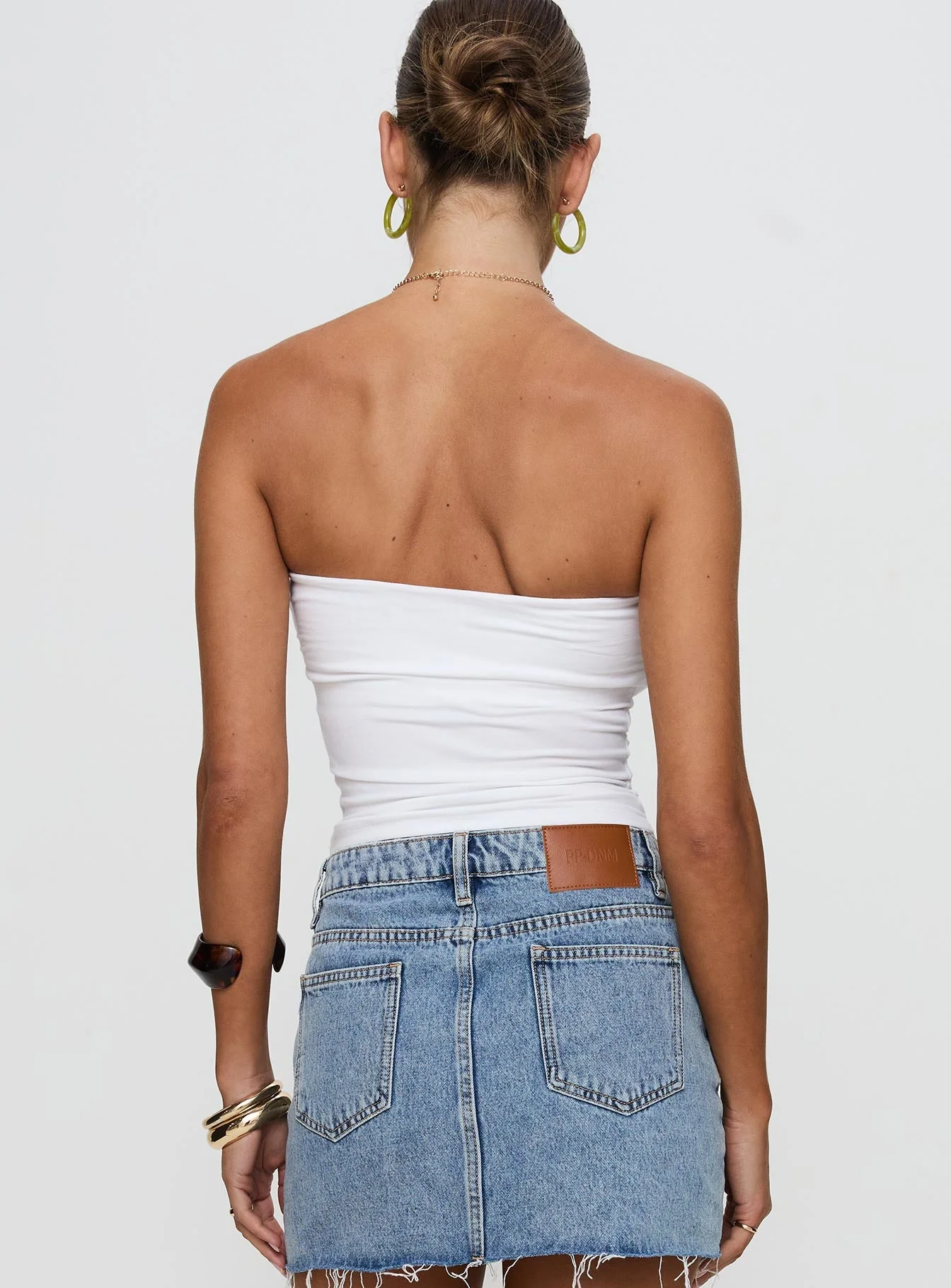 Fresh Fruit Strapless Top Ivory - Image 5