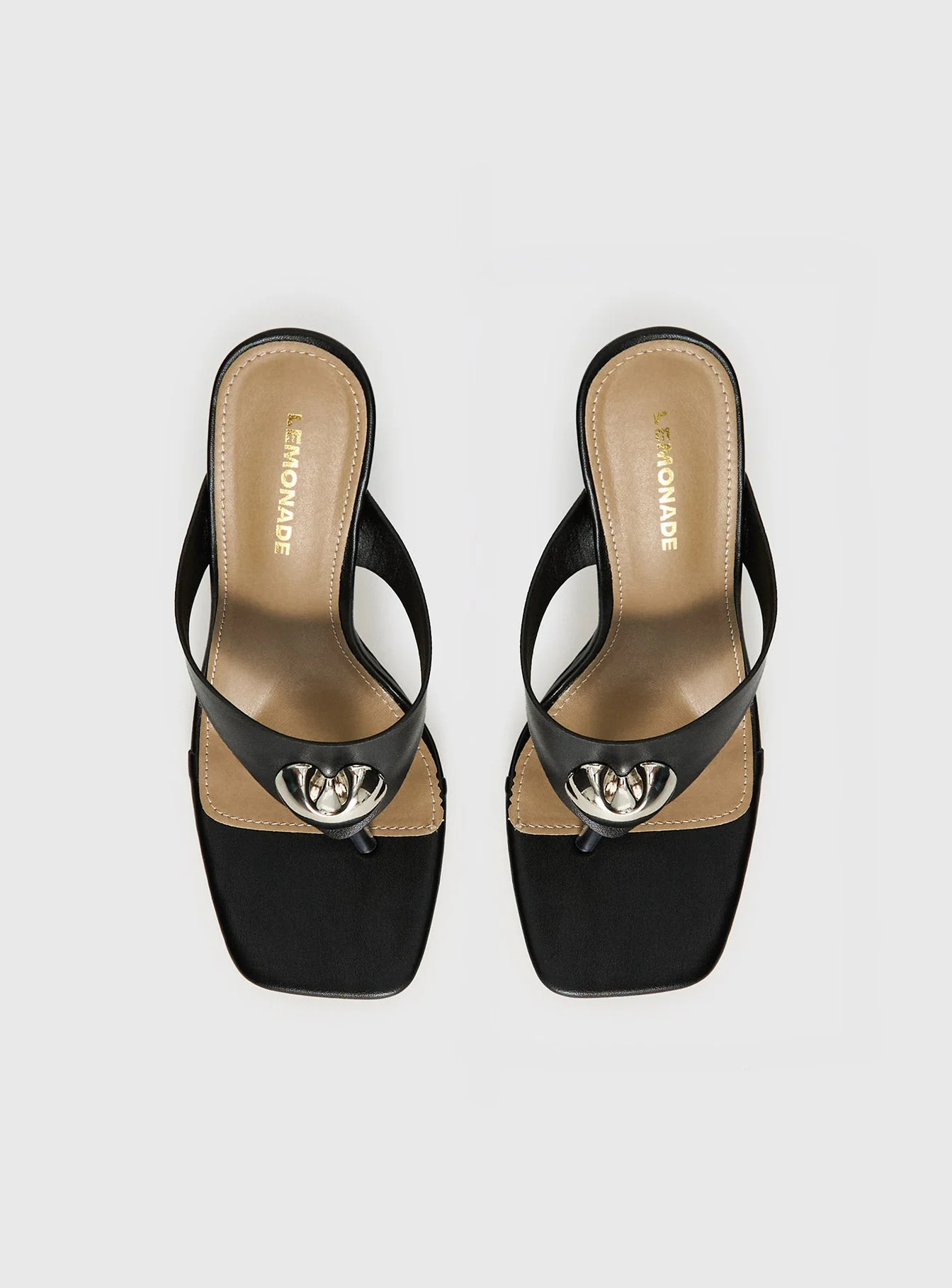 Gifted Thong Heels Black - Image 5
