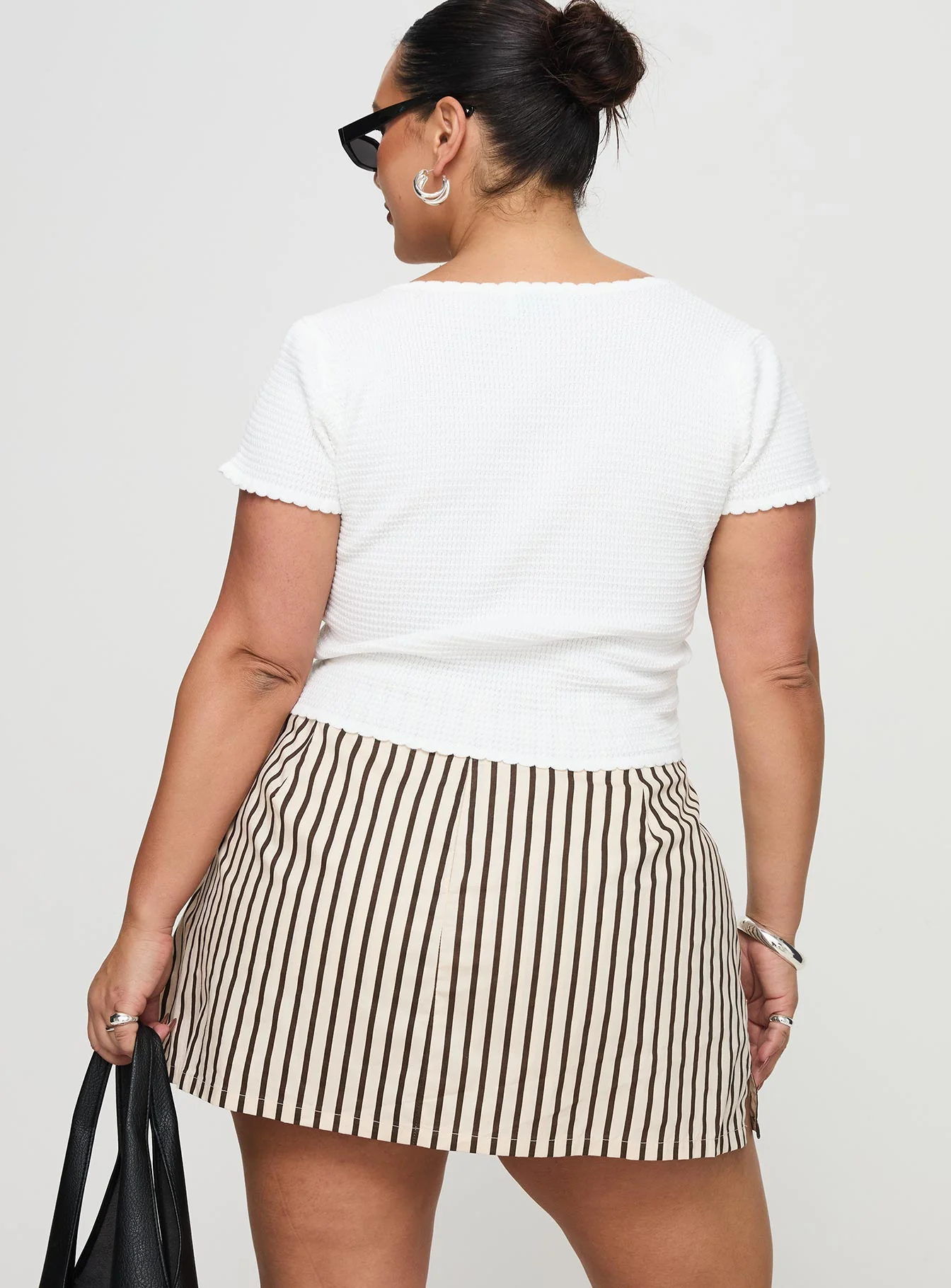 Gigi Skort Beige Stripe Curve - Image 5