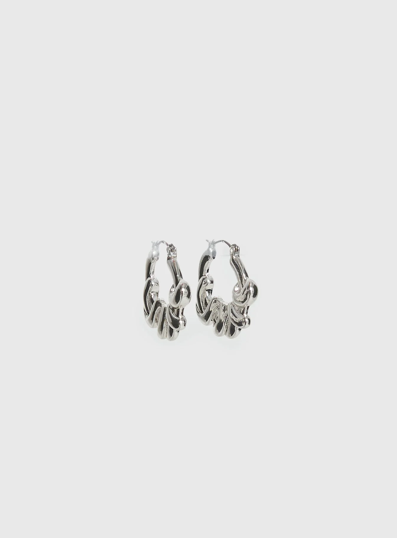Glide Earrings Silver - Image 2