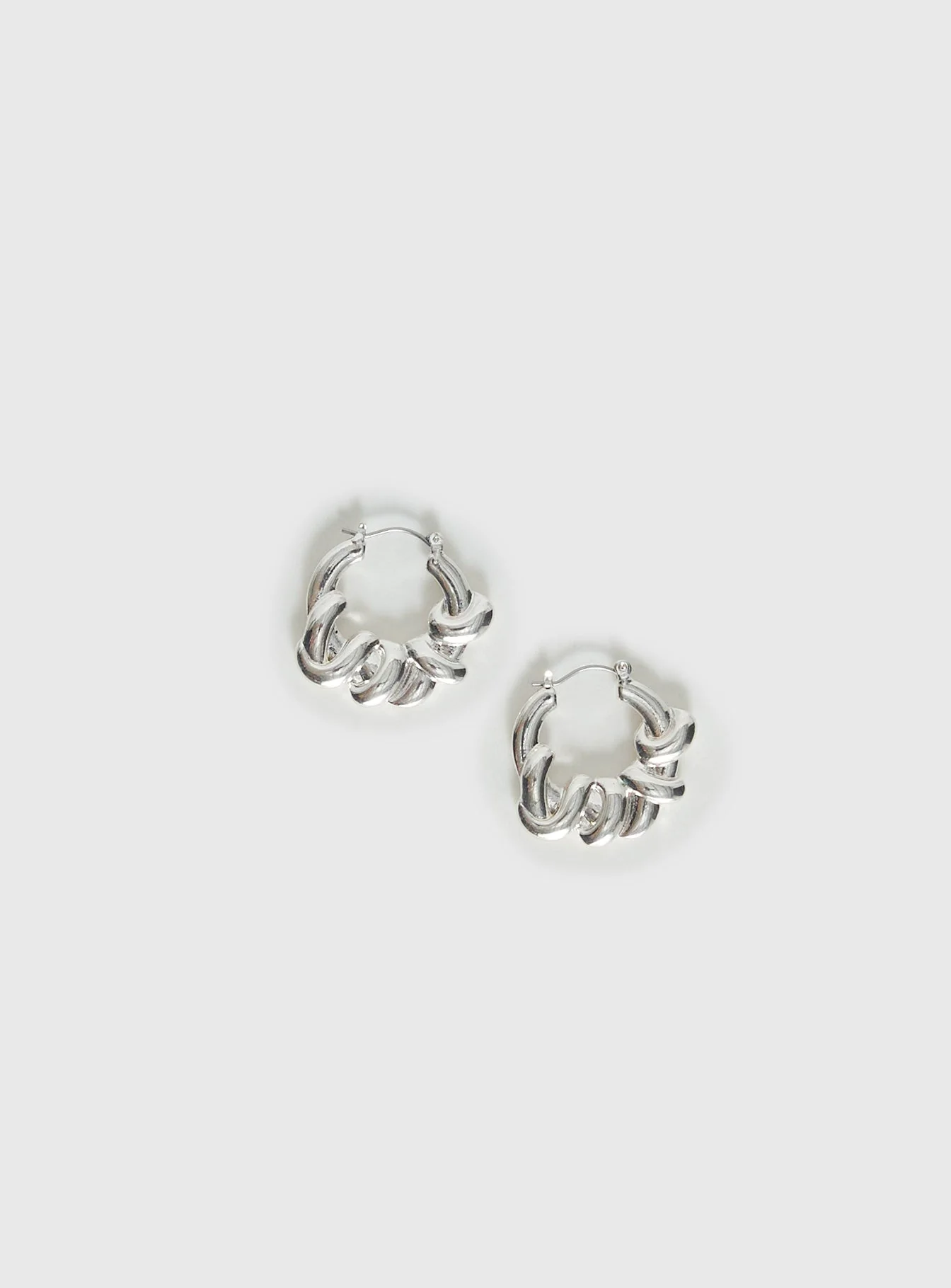 Glide Earrings Silver - Image 3