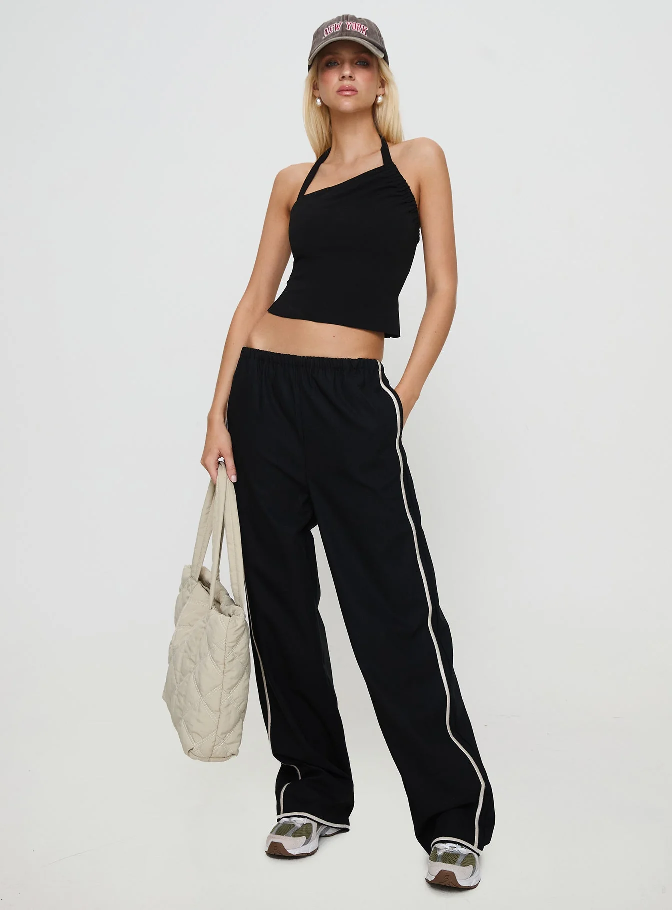 Glint Asymmetrical Top Black - Image 3