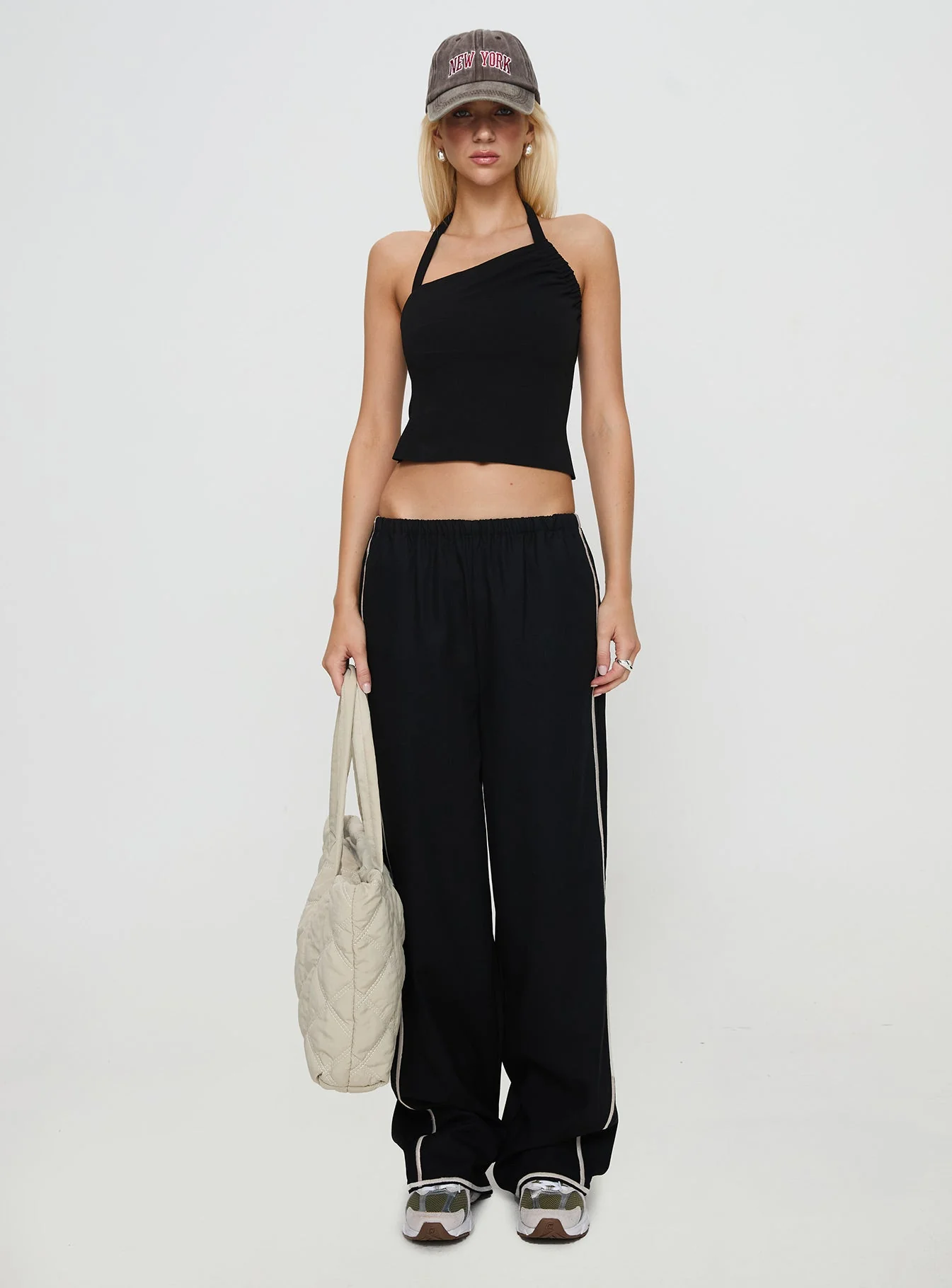 Glint Asymmetrical Top Black - Image 7
