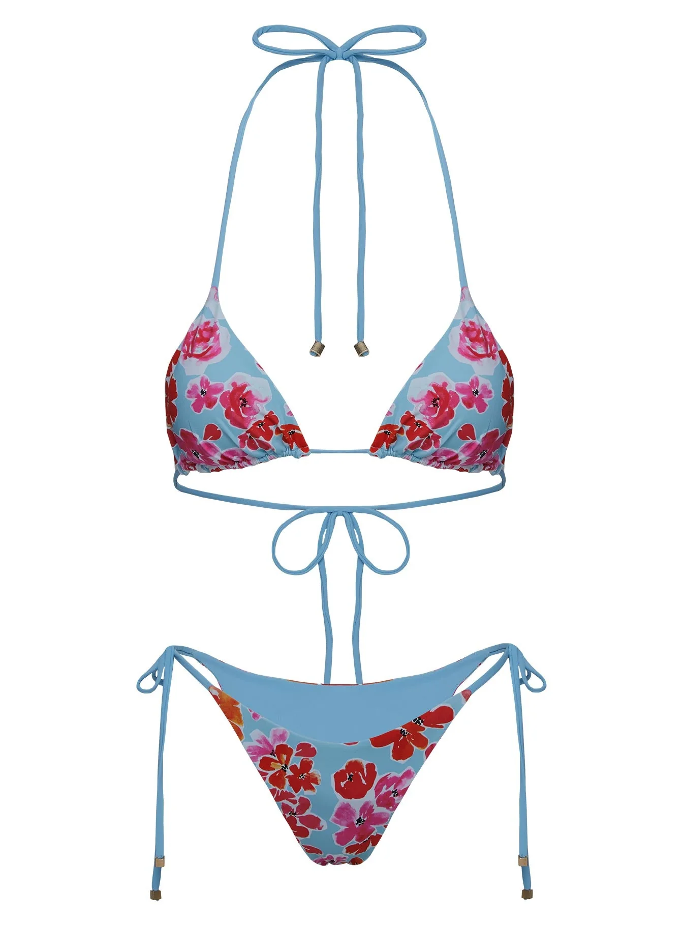 Glora Tie Side Bikini Bottoms Floral - Image 5