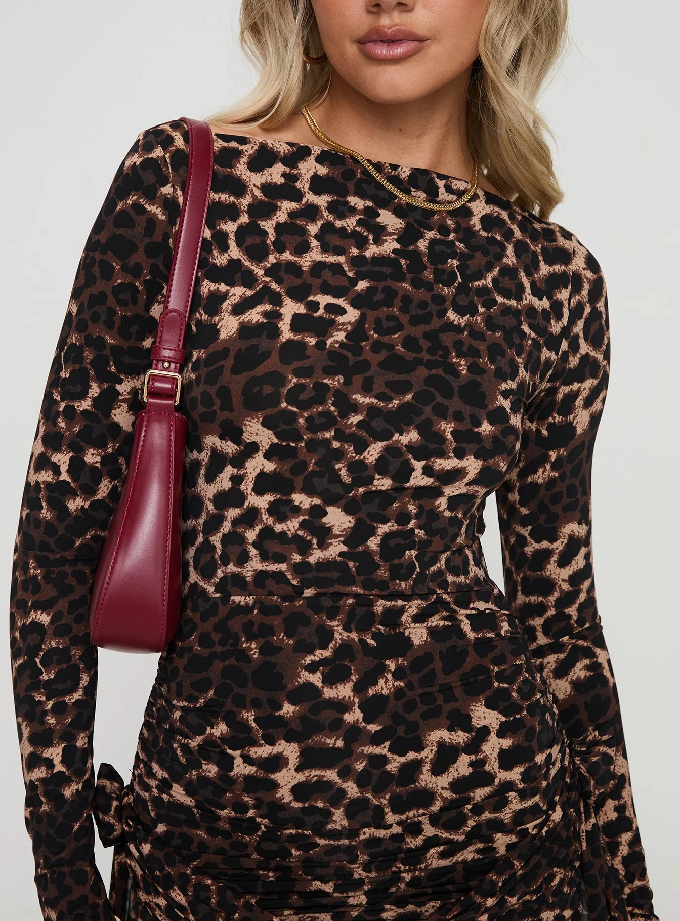 Glory Mini Dress Leopard - Image 5