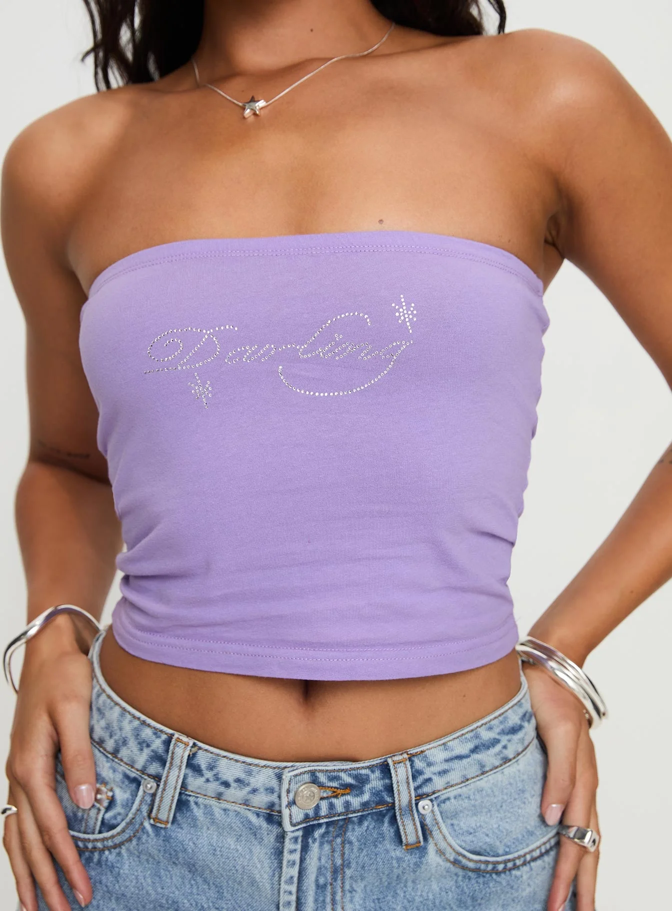 Goddess Energy Strapless Top Purple - Image 5