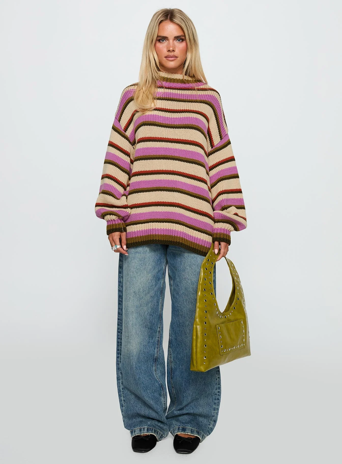 Got The Music Knit Sweater Multi Stripe - Image 7
