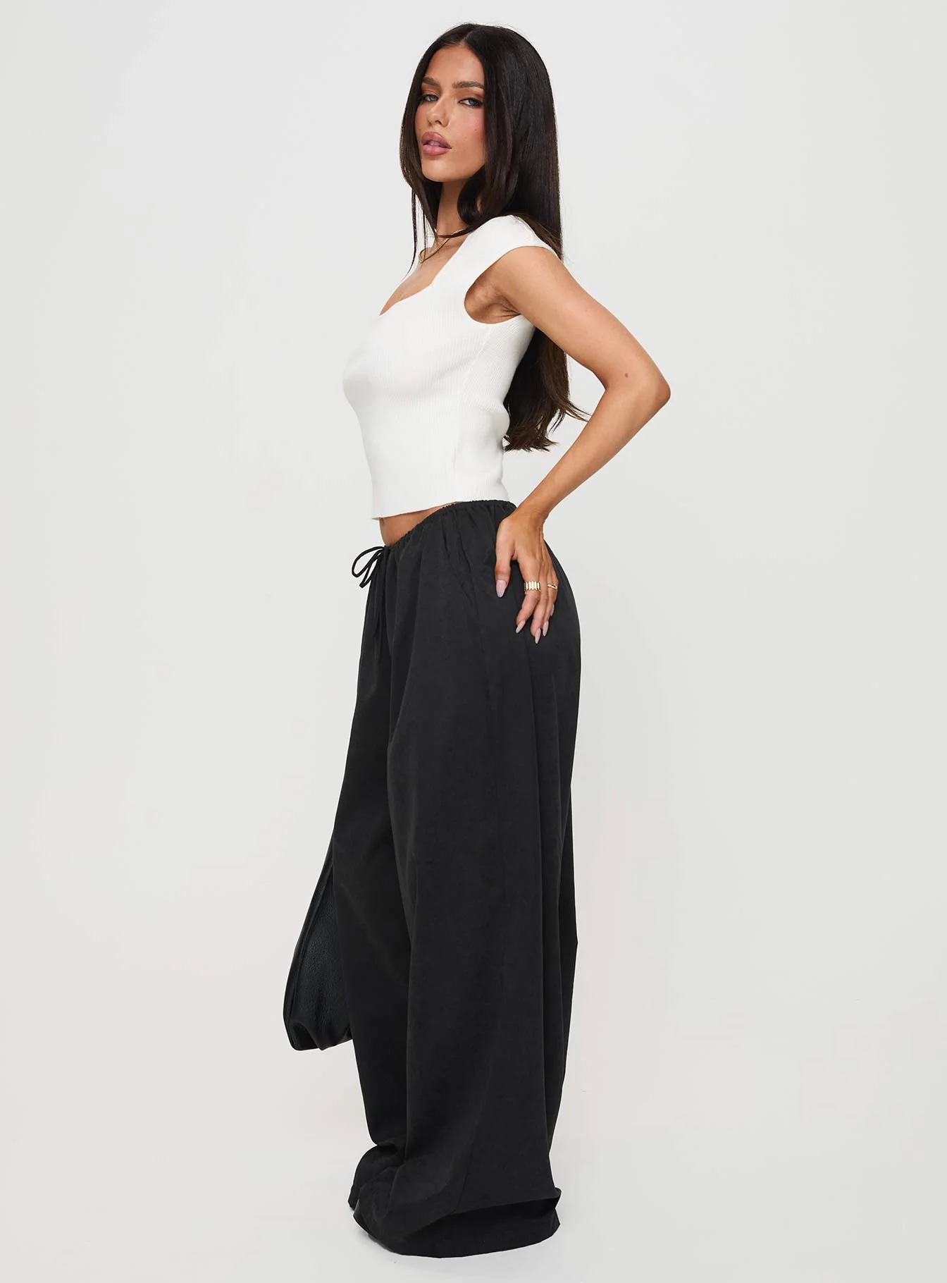 Bungala Oversized Relaxed Pants Black - Image 4