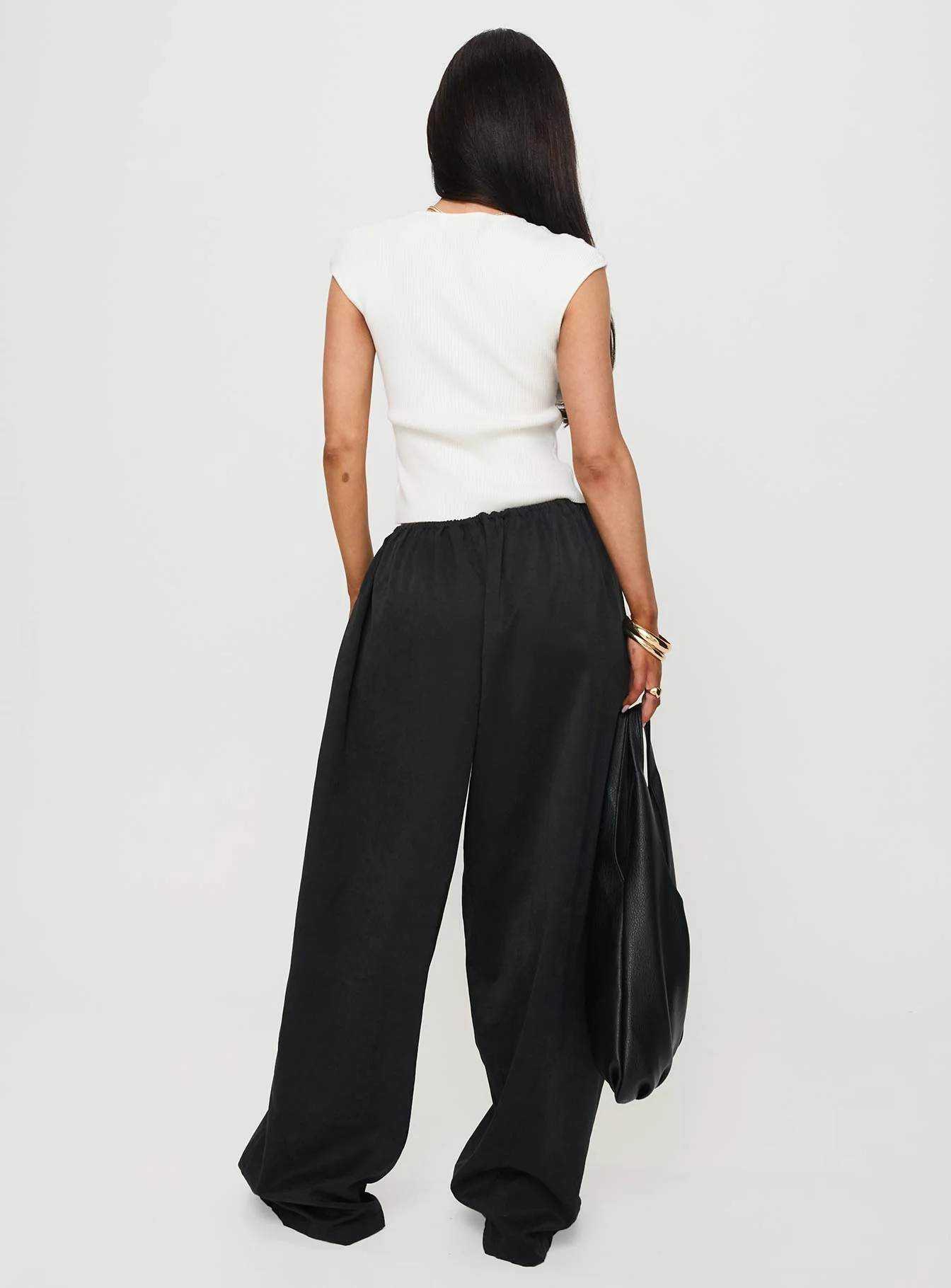 Bungala Oversized Relaxed Pants Black - Image 5