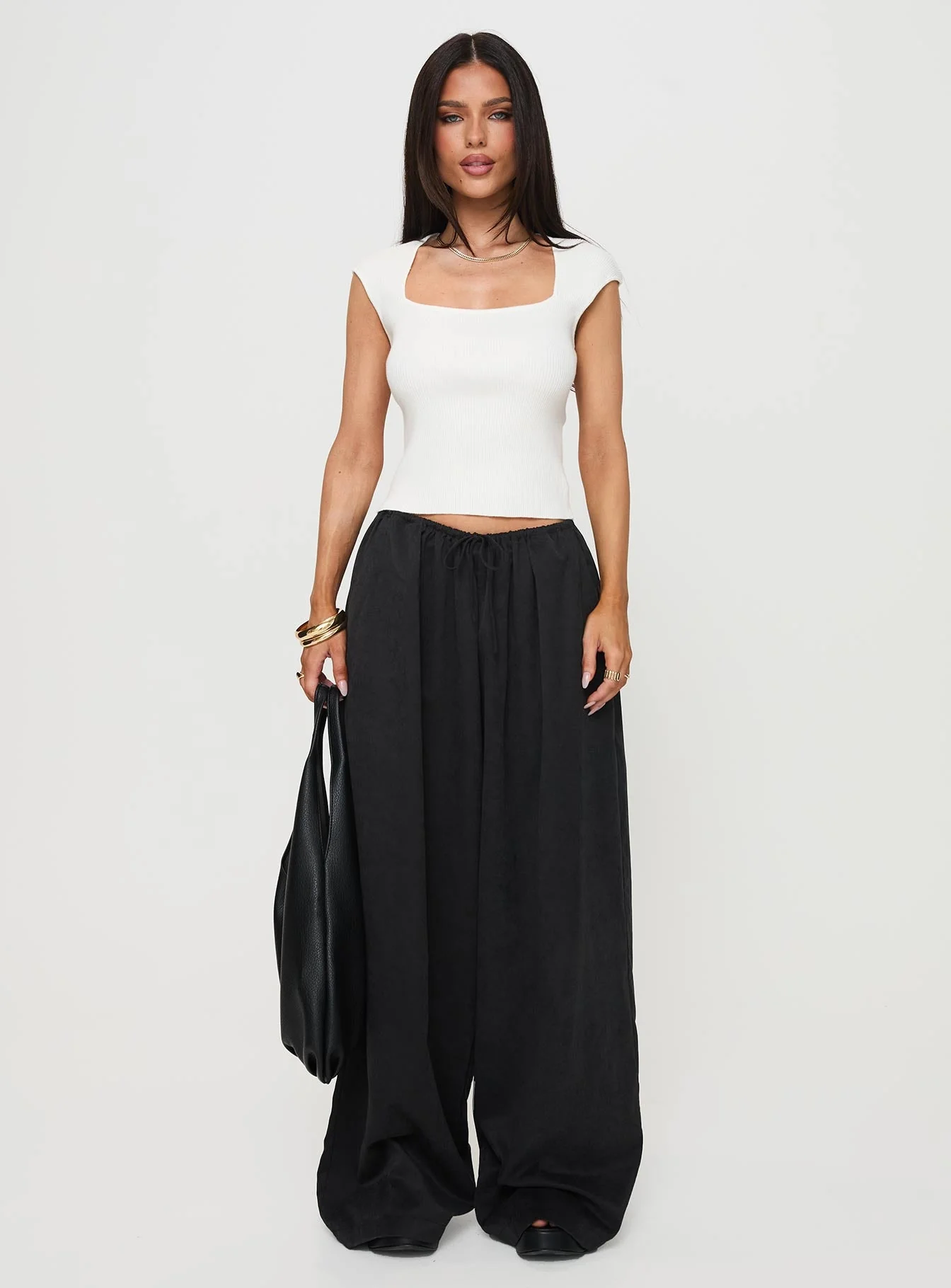 Bungala Oversized Relaxed Pants Black - Image 7