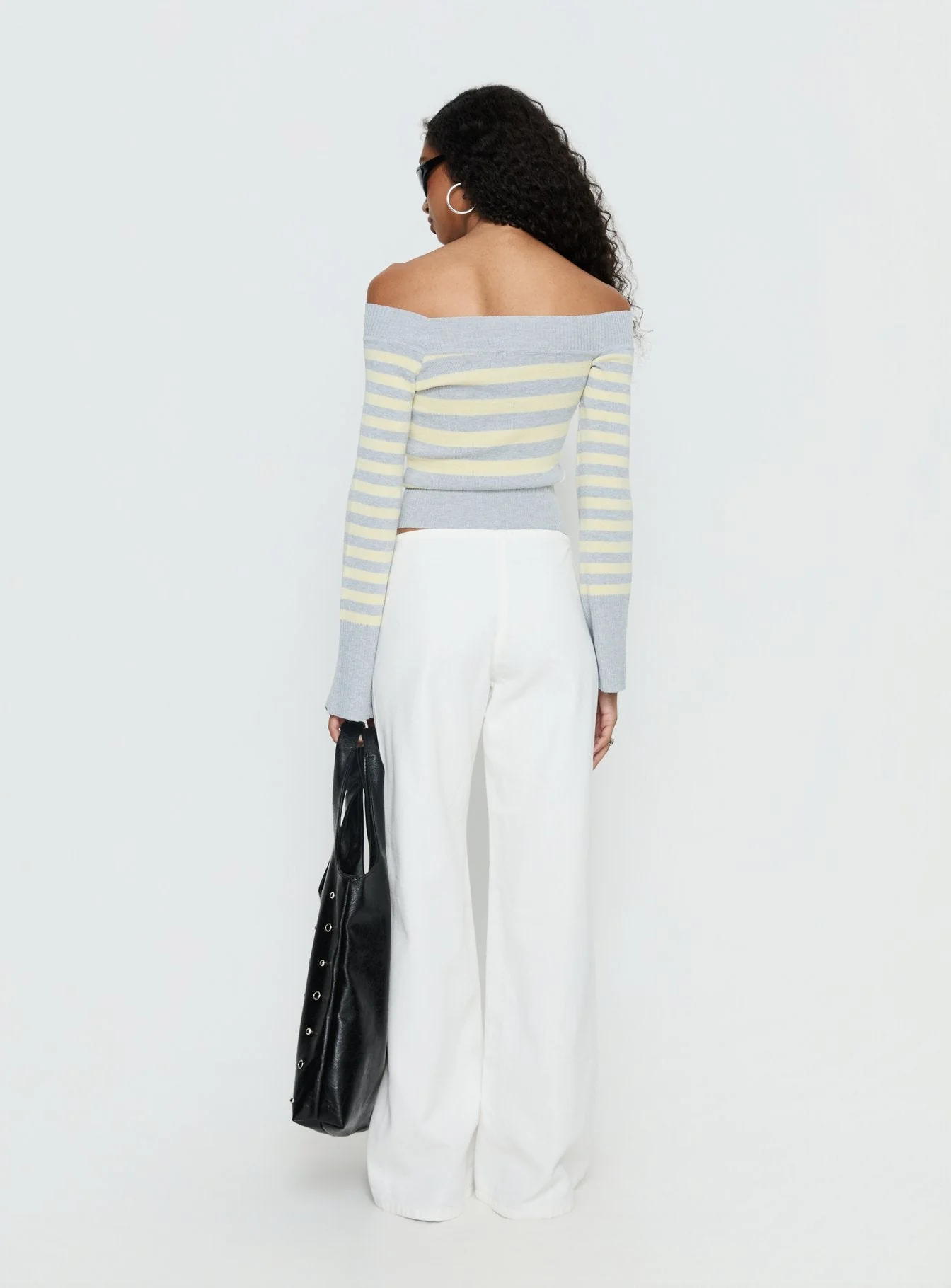 Hereos Mid Rise Baggy Leg Jeans White - Image 5