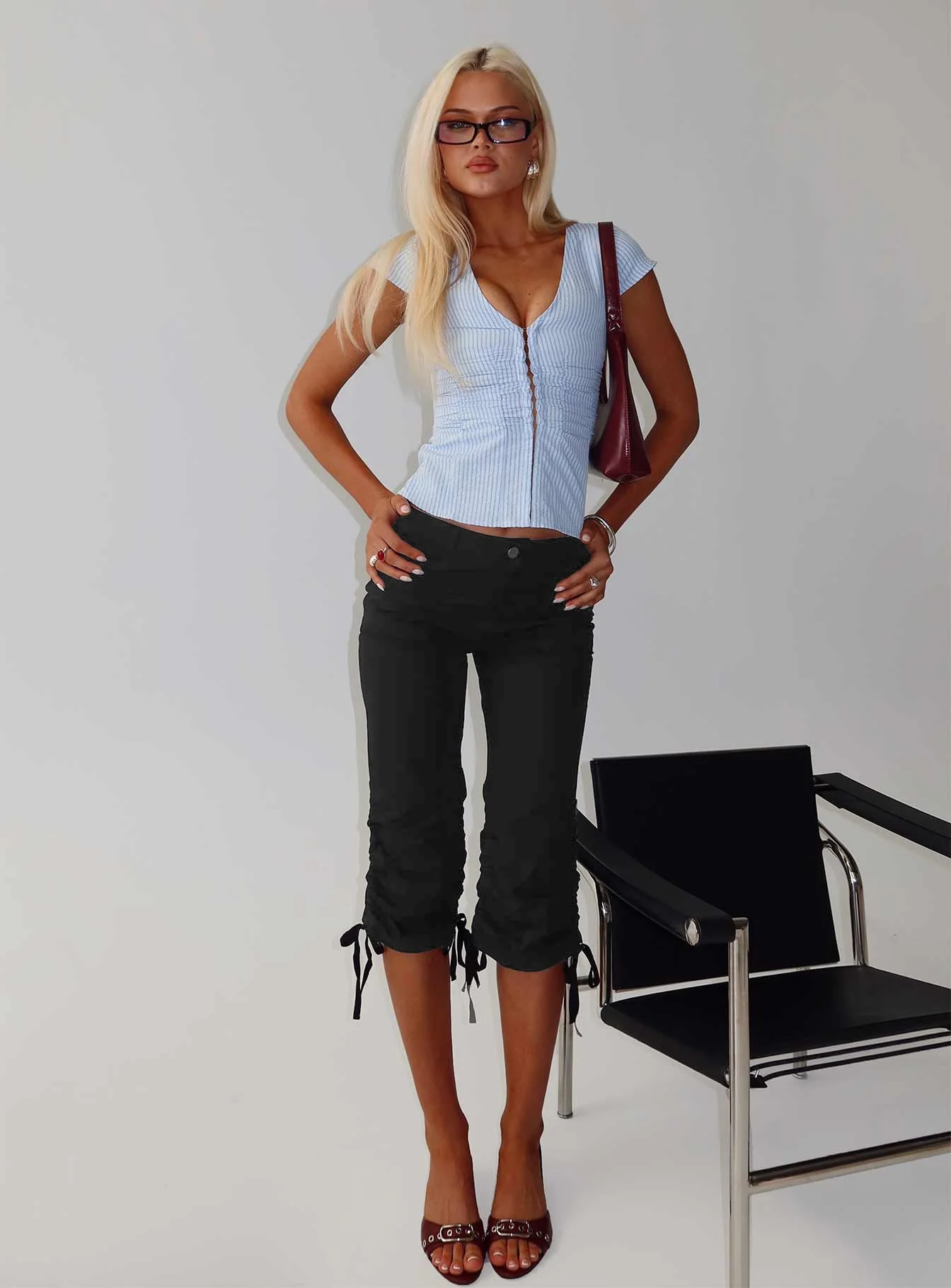 Hot Rod Capri Pant Black - Image 8