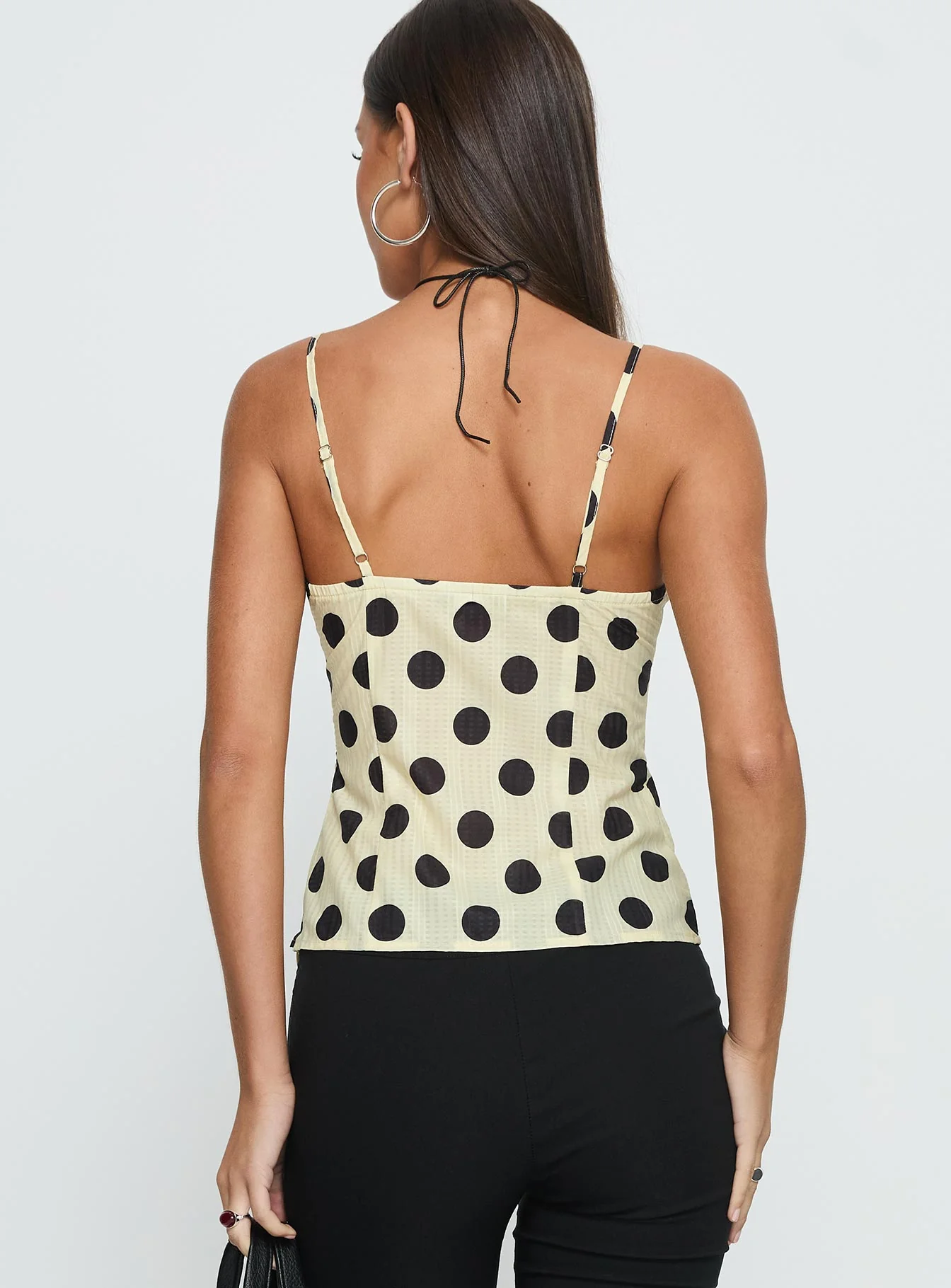 I Know Love Cami Top Yellow Polka - Image 4