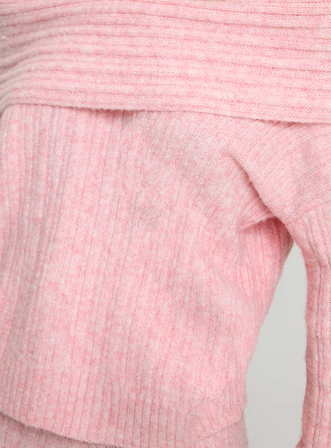 Icicle Off Shoulder Knit Sweater Pink - Image 6