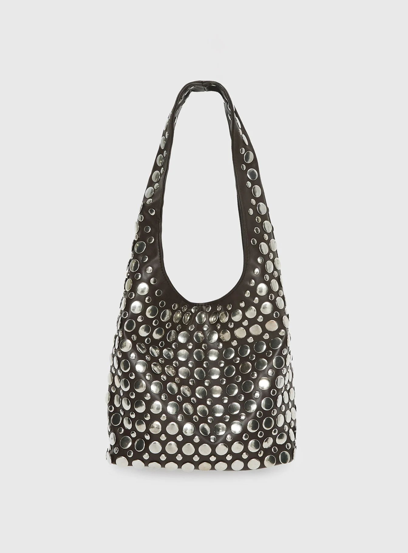 In The Crowd Shoulder Bag Brown / Silver - Image 3