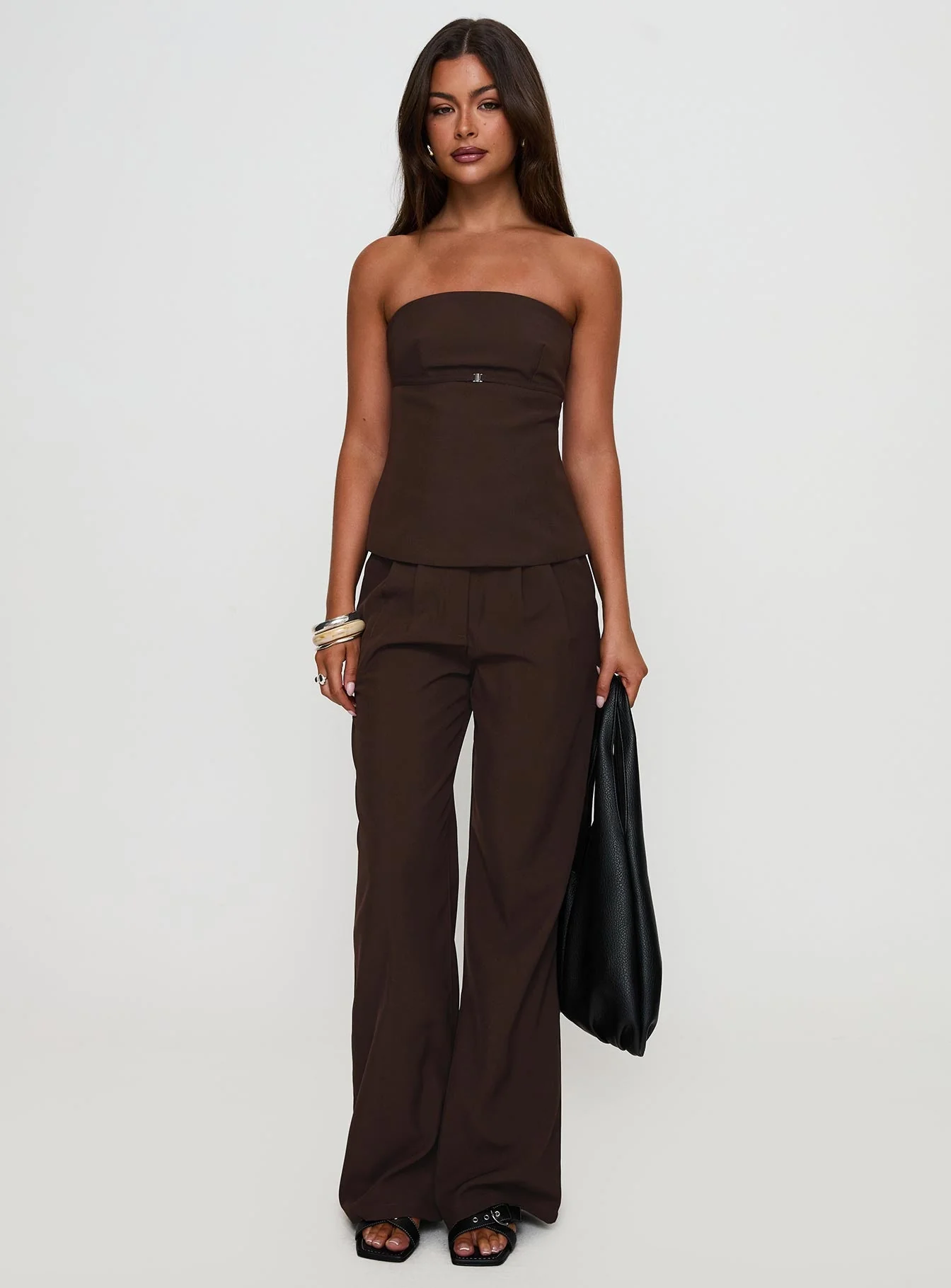 Irresistible Strapless Top Chocolate Petite - Image 3