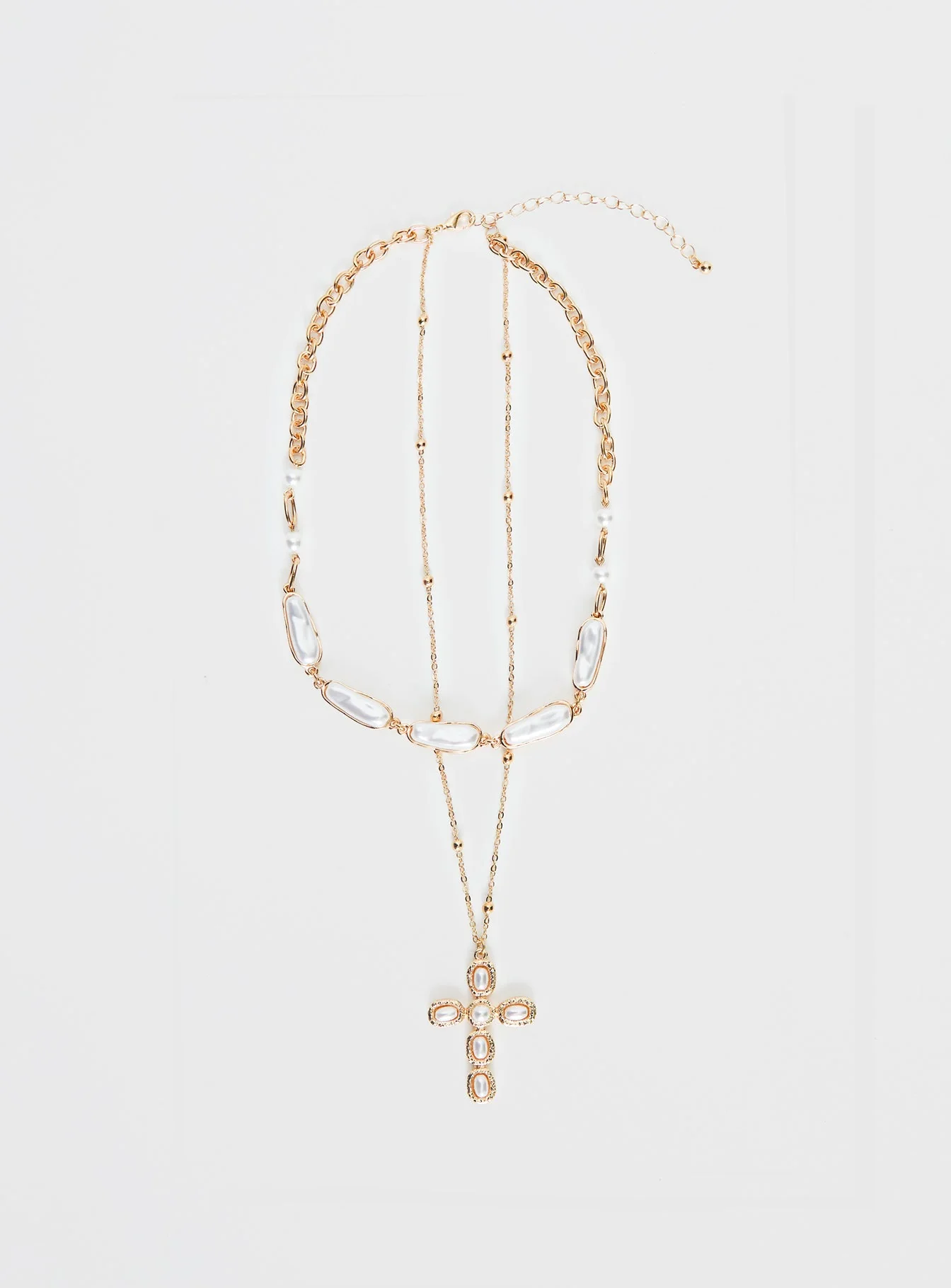 Isabellah Pearl Necklace Pack Gold - Image 2