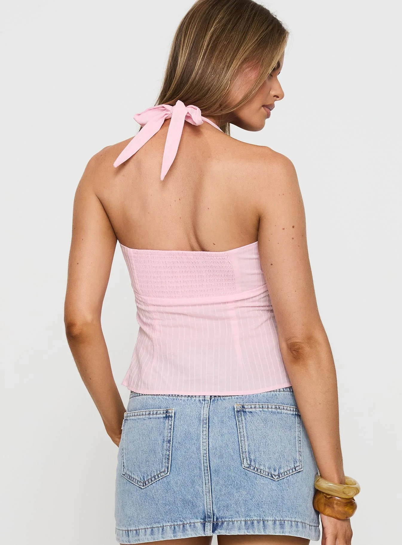 Isabetta Halter Top Pink - Image 6