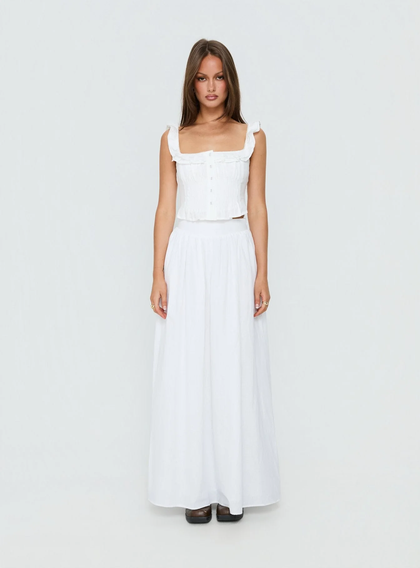 Isadoria Frill Top White - Image 7