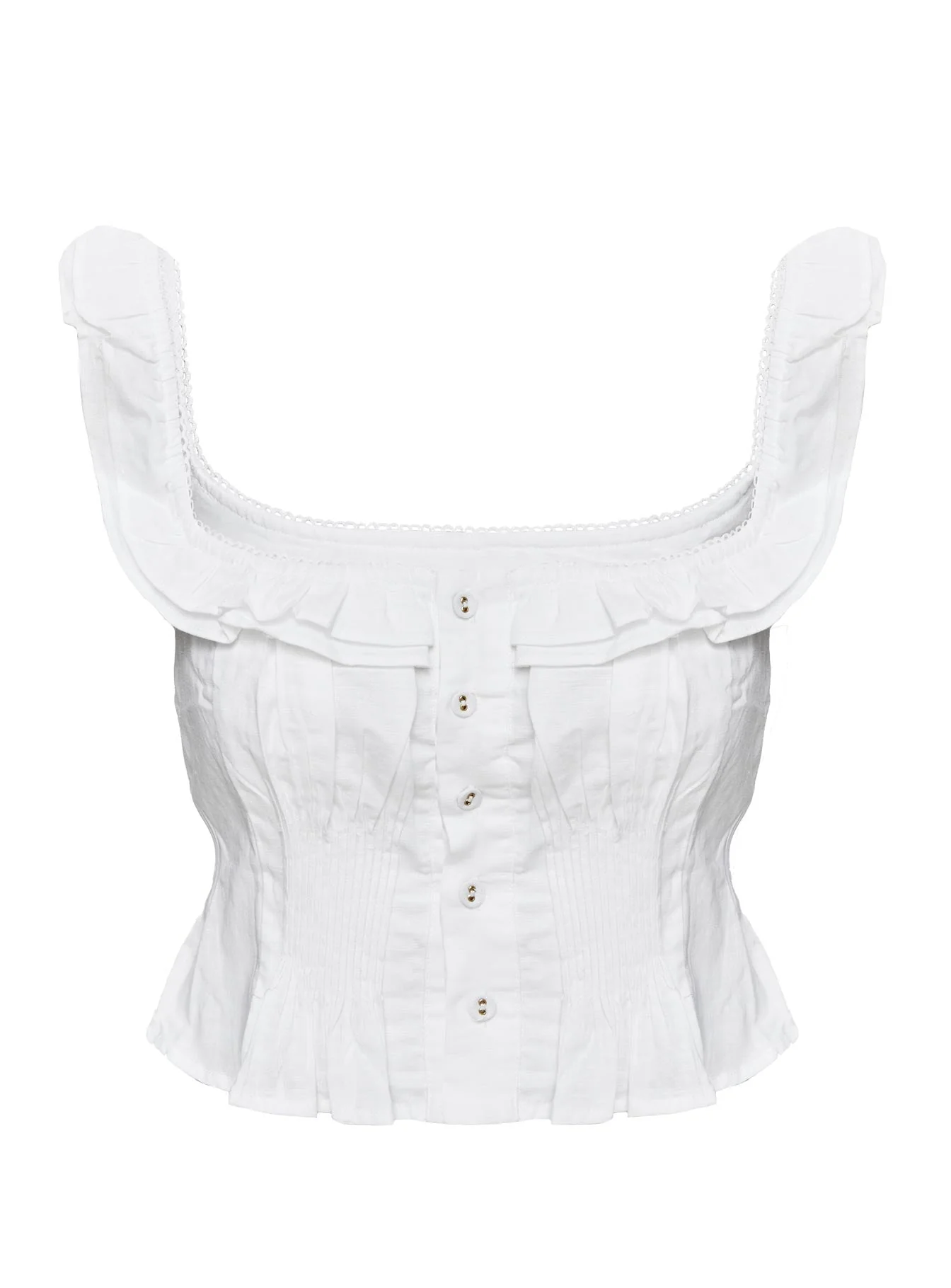 Isadoria Frill Top White - Image 9