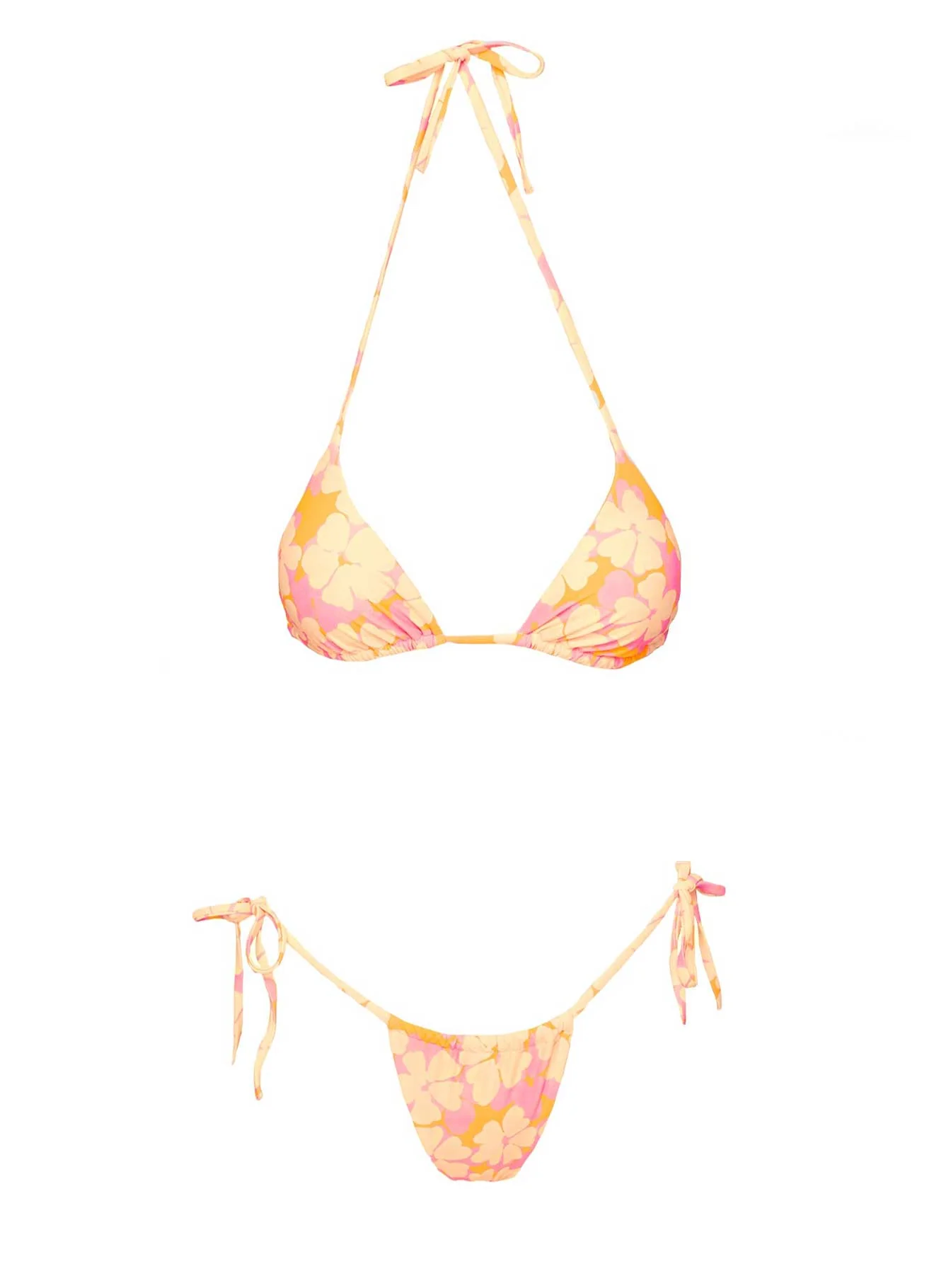 Jenner Tie Side Ruched Bikini Bottom Multi Floral - Image 5