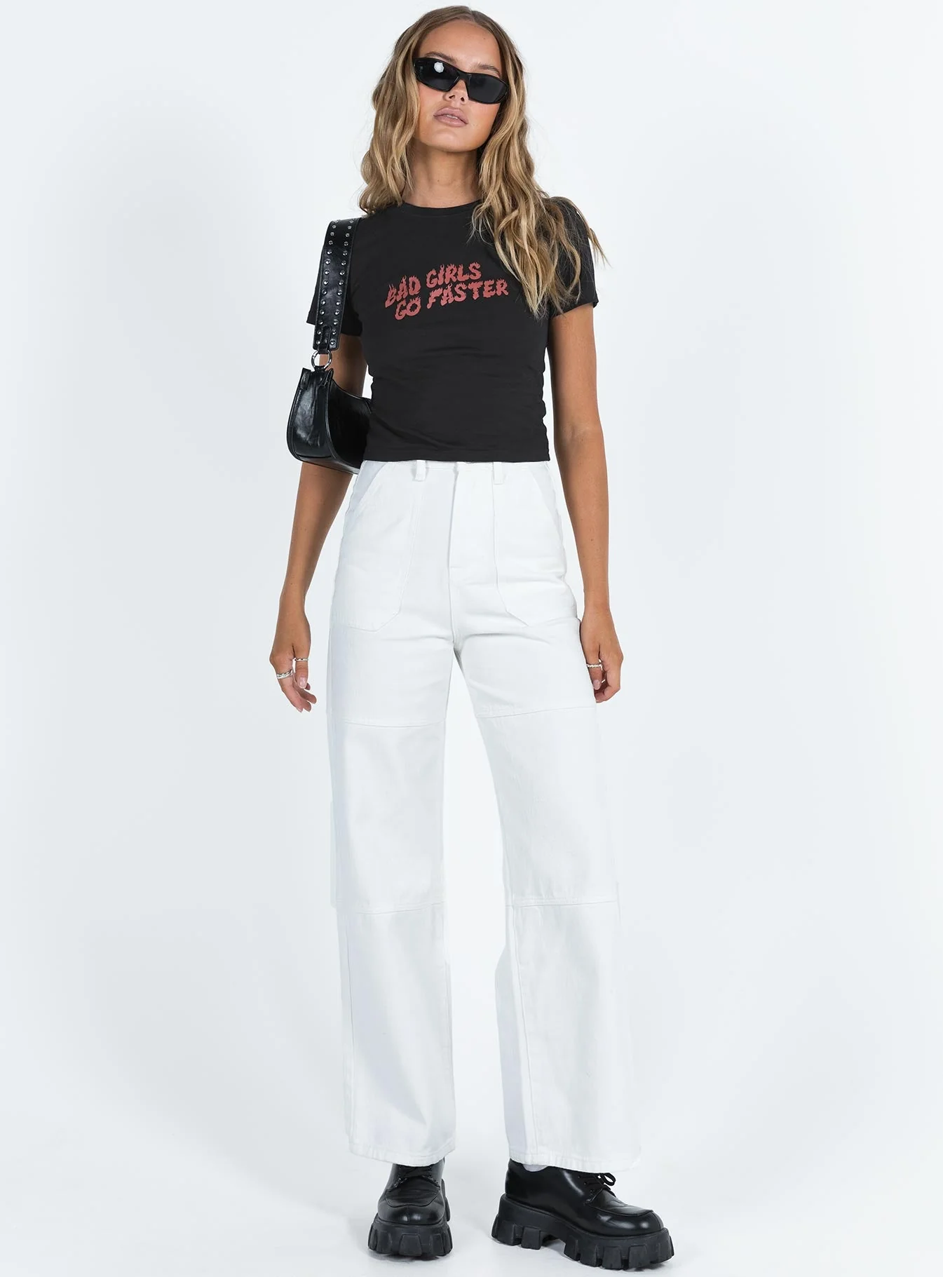 JGR & STN Faster Baby Tee Black - Image 3