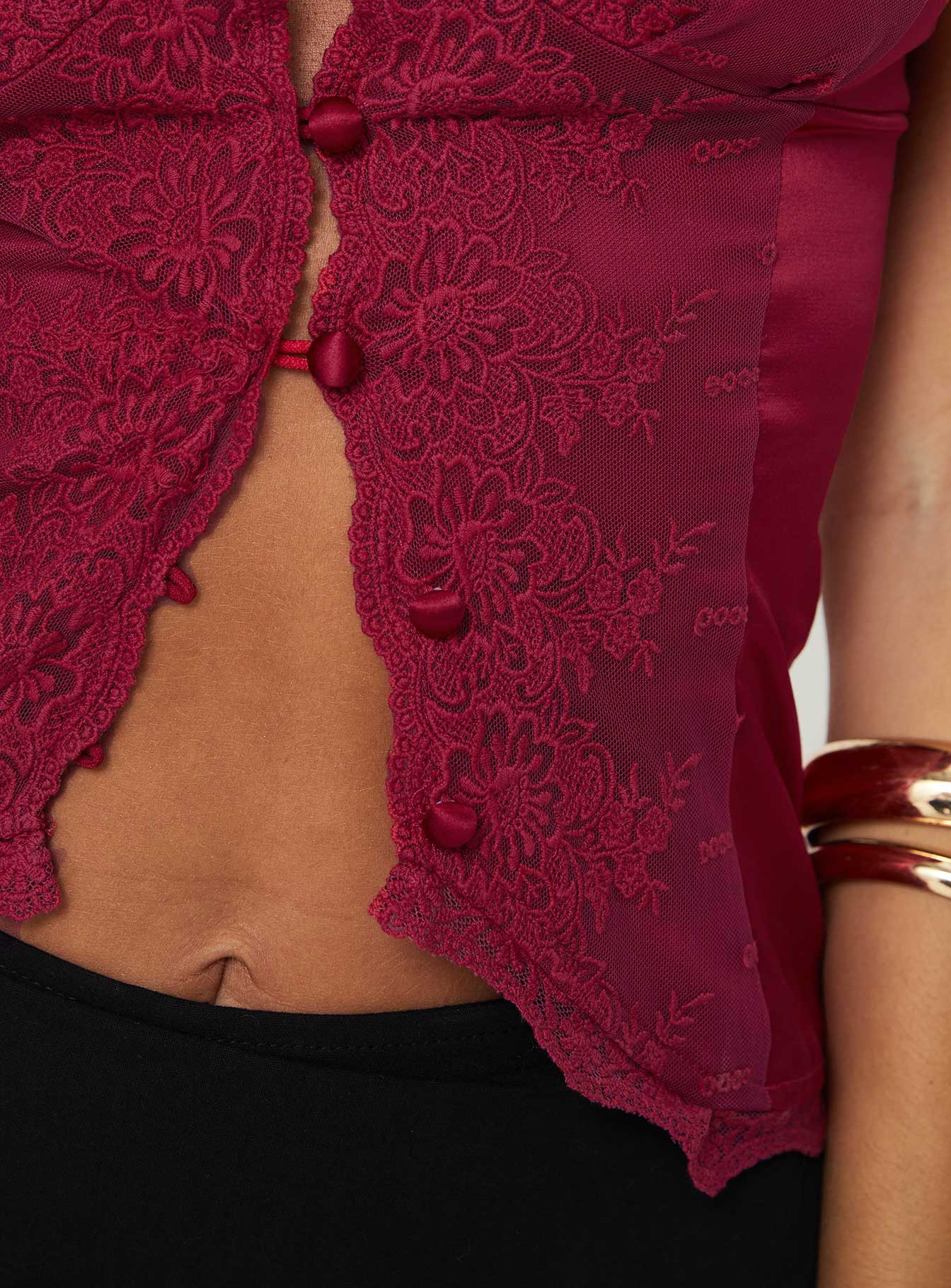 Juliana Top Dark Red - Image 6