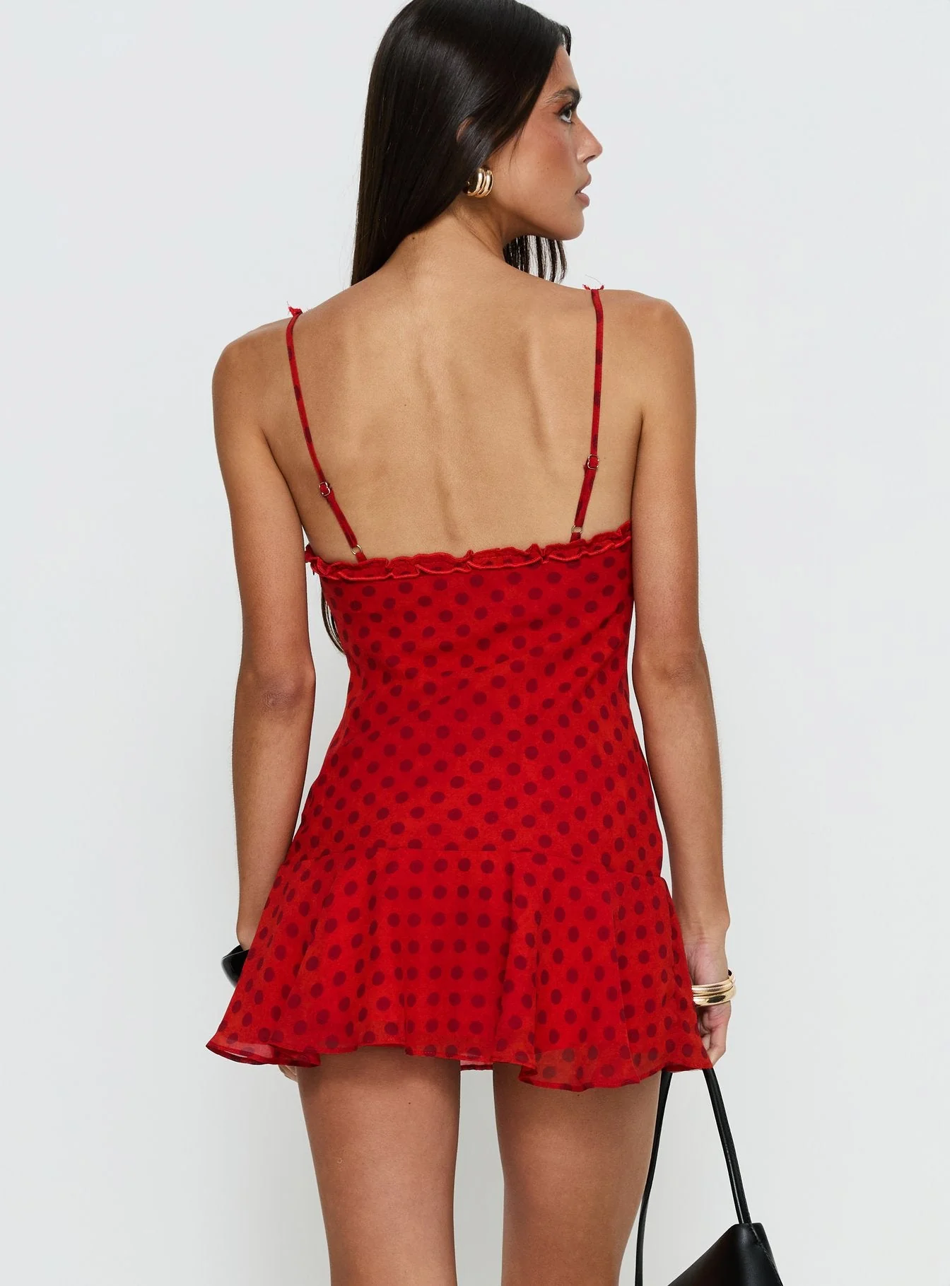 Kahla Frill Playsuit Red Polka Dot - Image 5