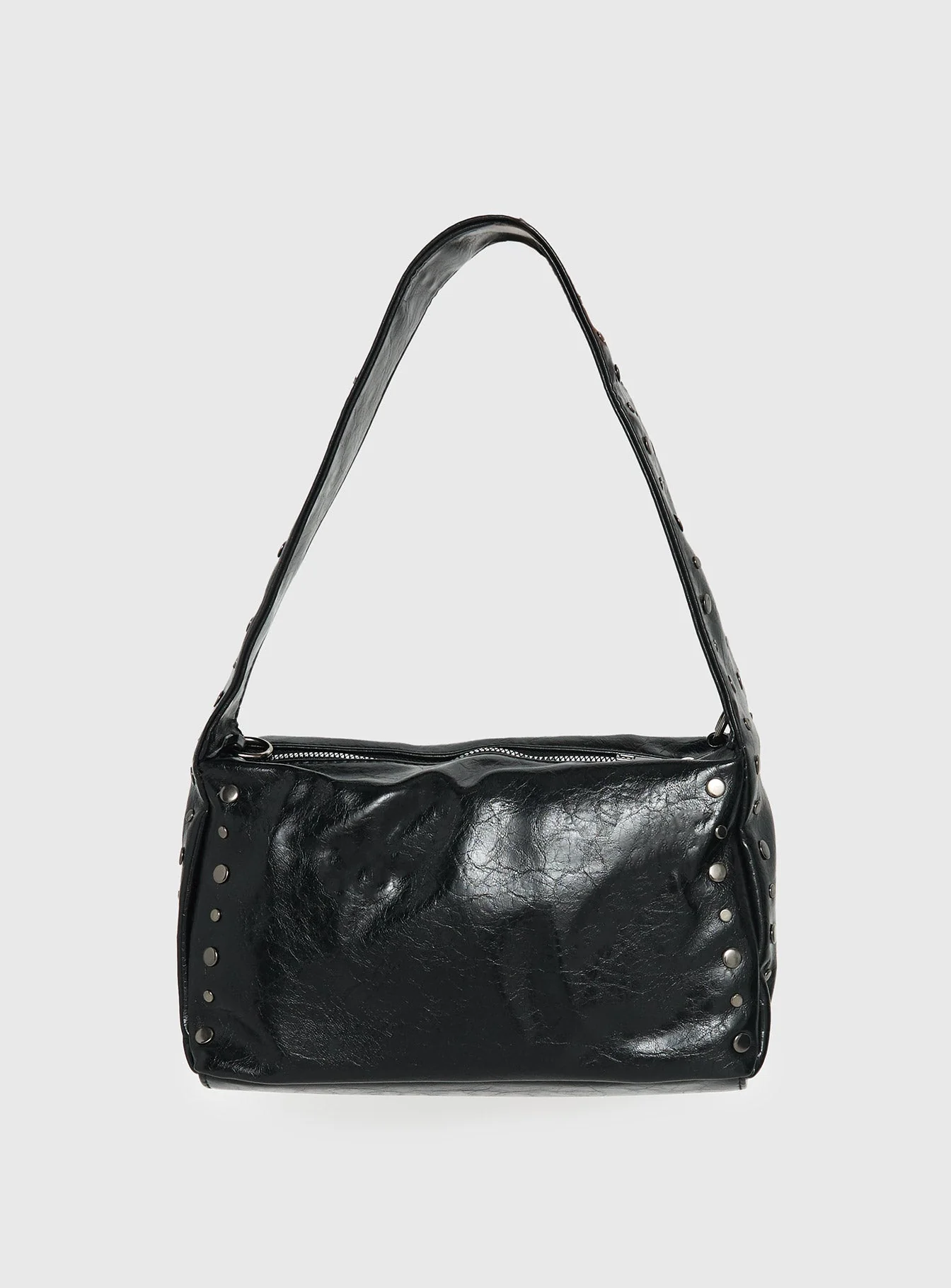 Kaiser Stud Detail Shoulder Bag Black - Image 4