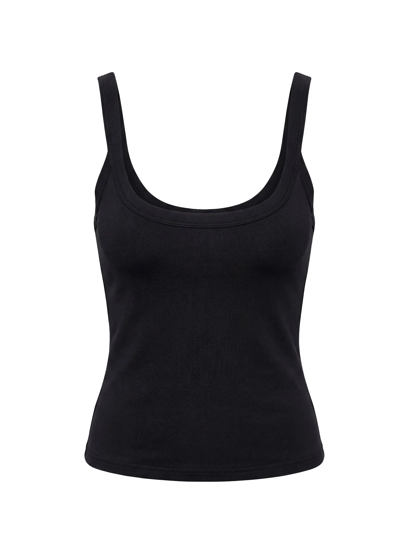 Kasper Cinched Longline Tank Top Black - Image 9