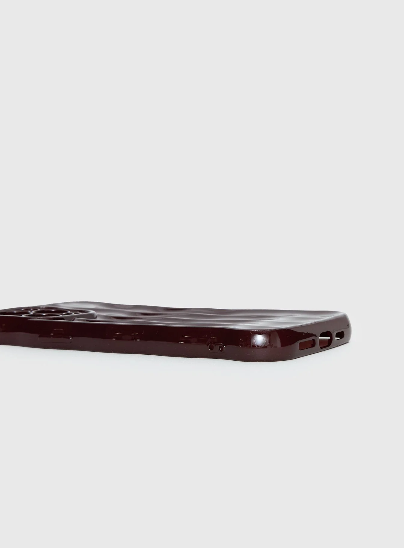 Keep Talking iPhone Case Burgundy - Image 2
