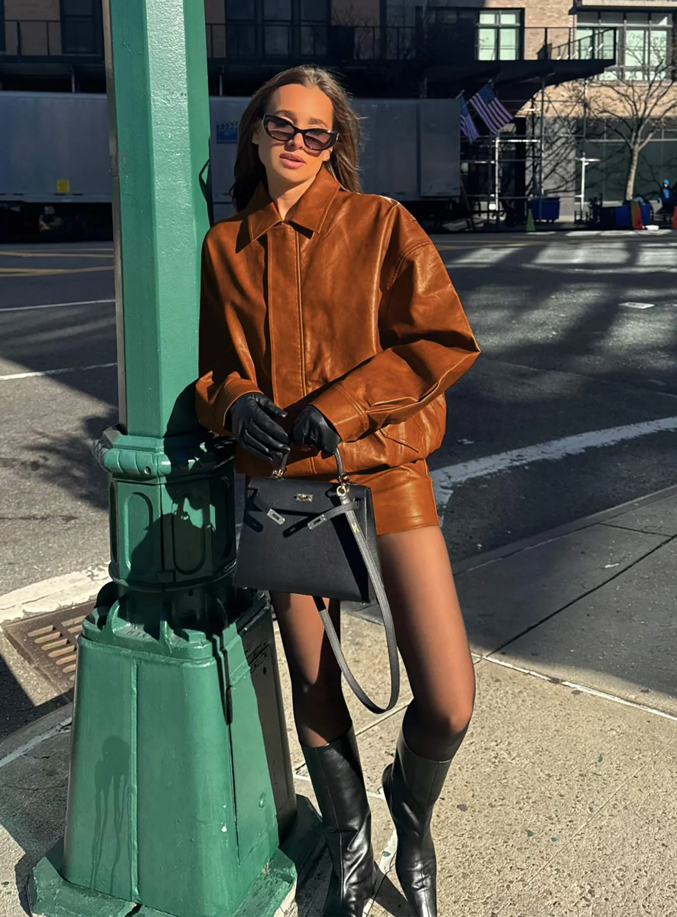 Kenny Bomber Jacket Tan - Image 8