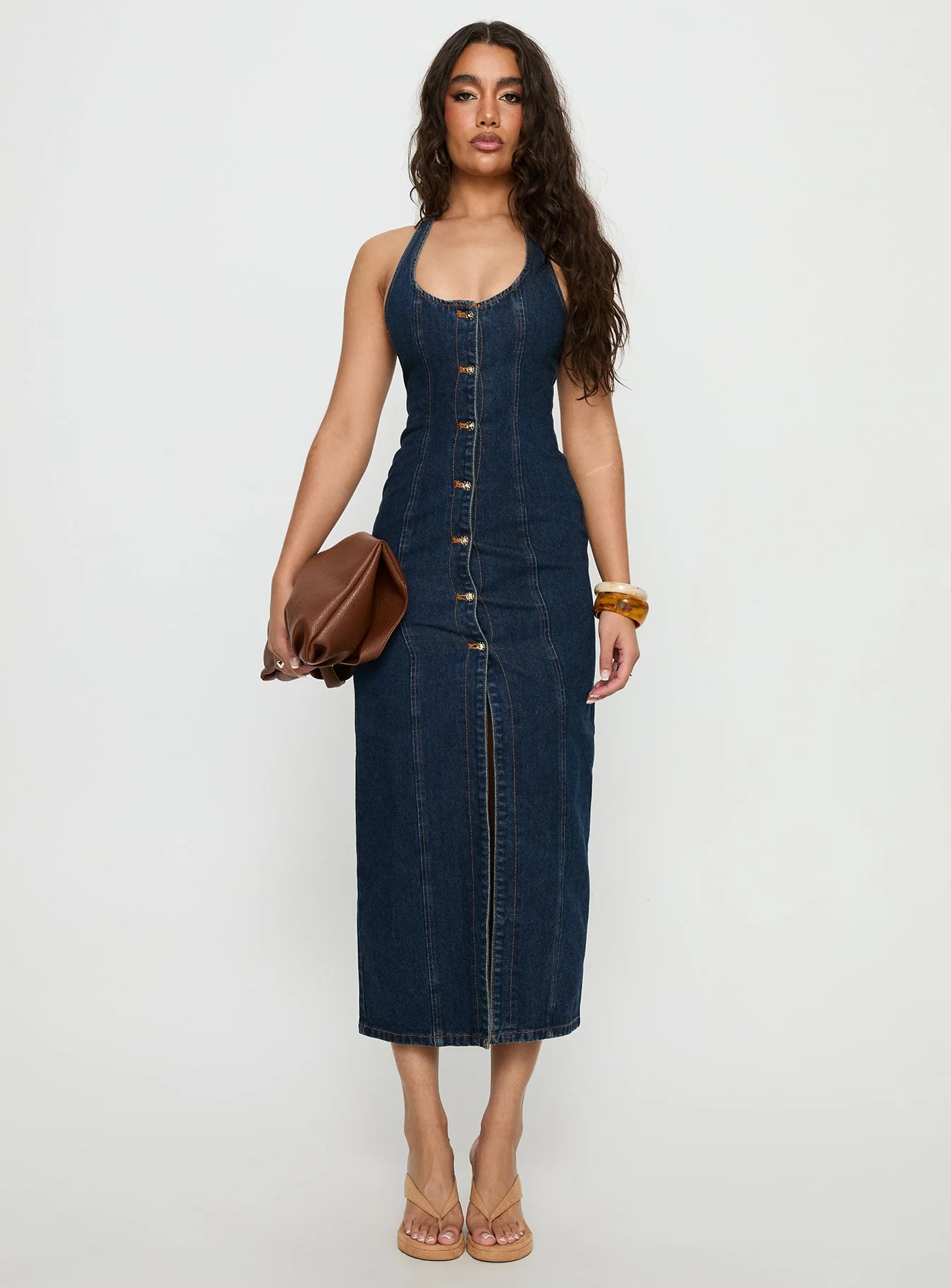 Kenny Maxi Dress Indigo - Image 7