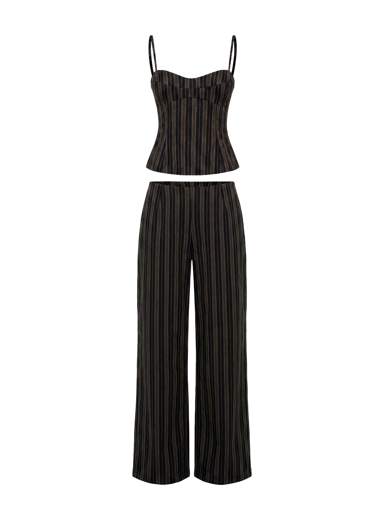 Kierstyn Corset Set Black Stripe Tall - Image 12