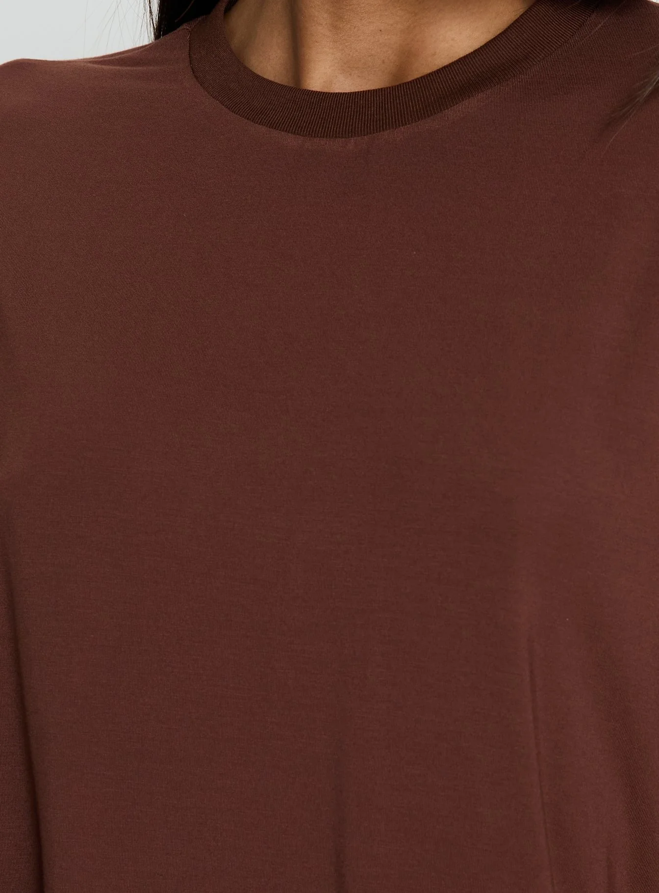 Kieryn Oversized Top Chocolate - Image 5