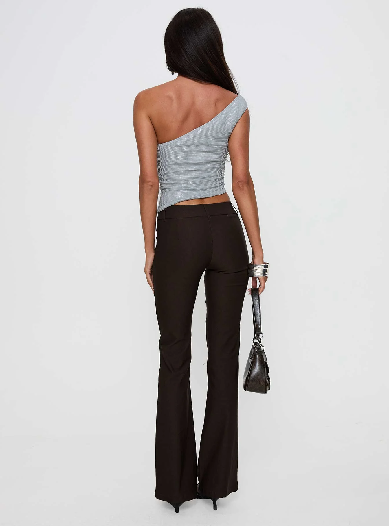 Kinkirk Flared Pants Chocolate Petite - Image 5
