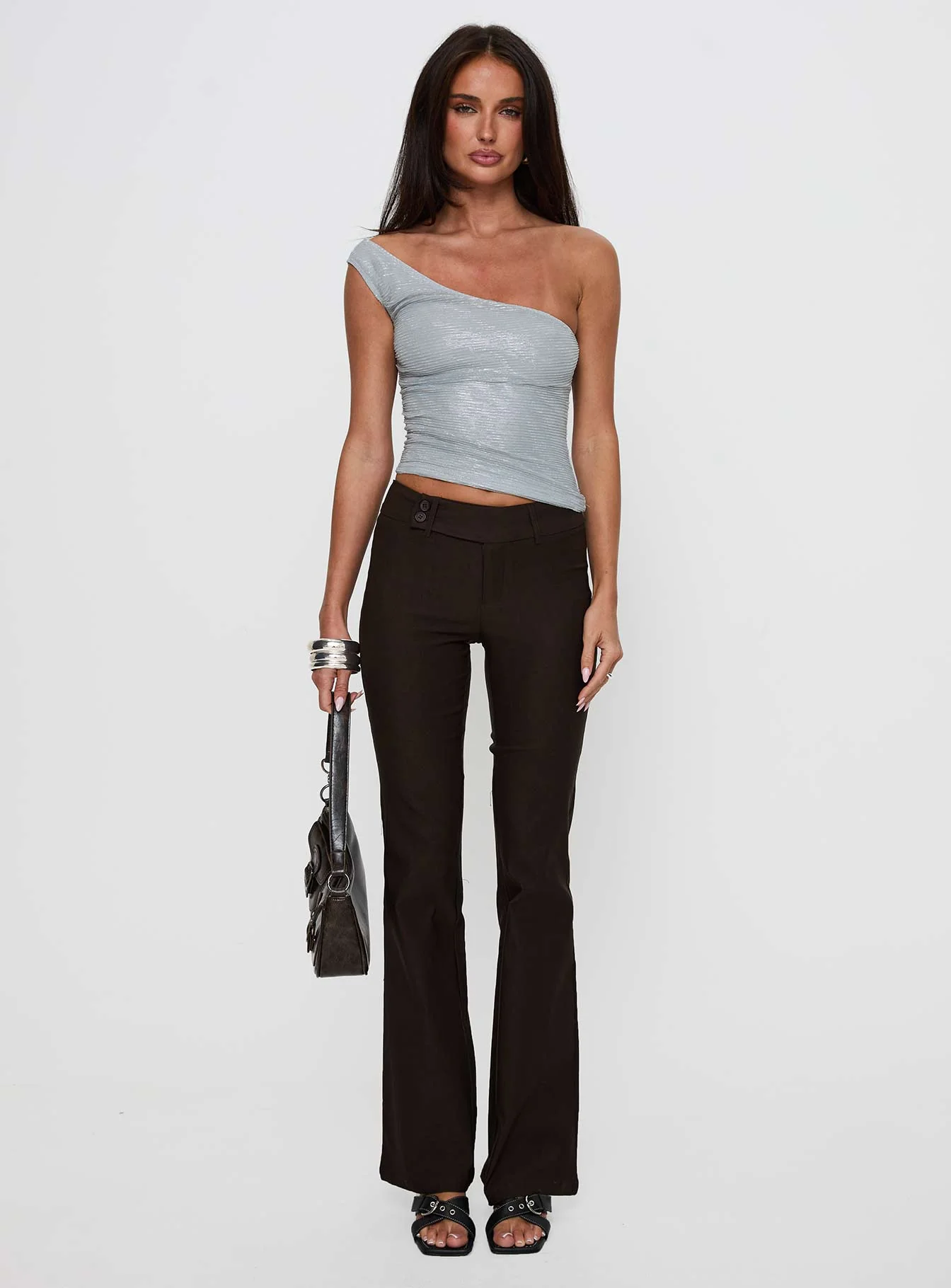 Kinkirk Flared Pants Chocolate Tall - Image 2