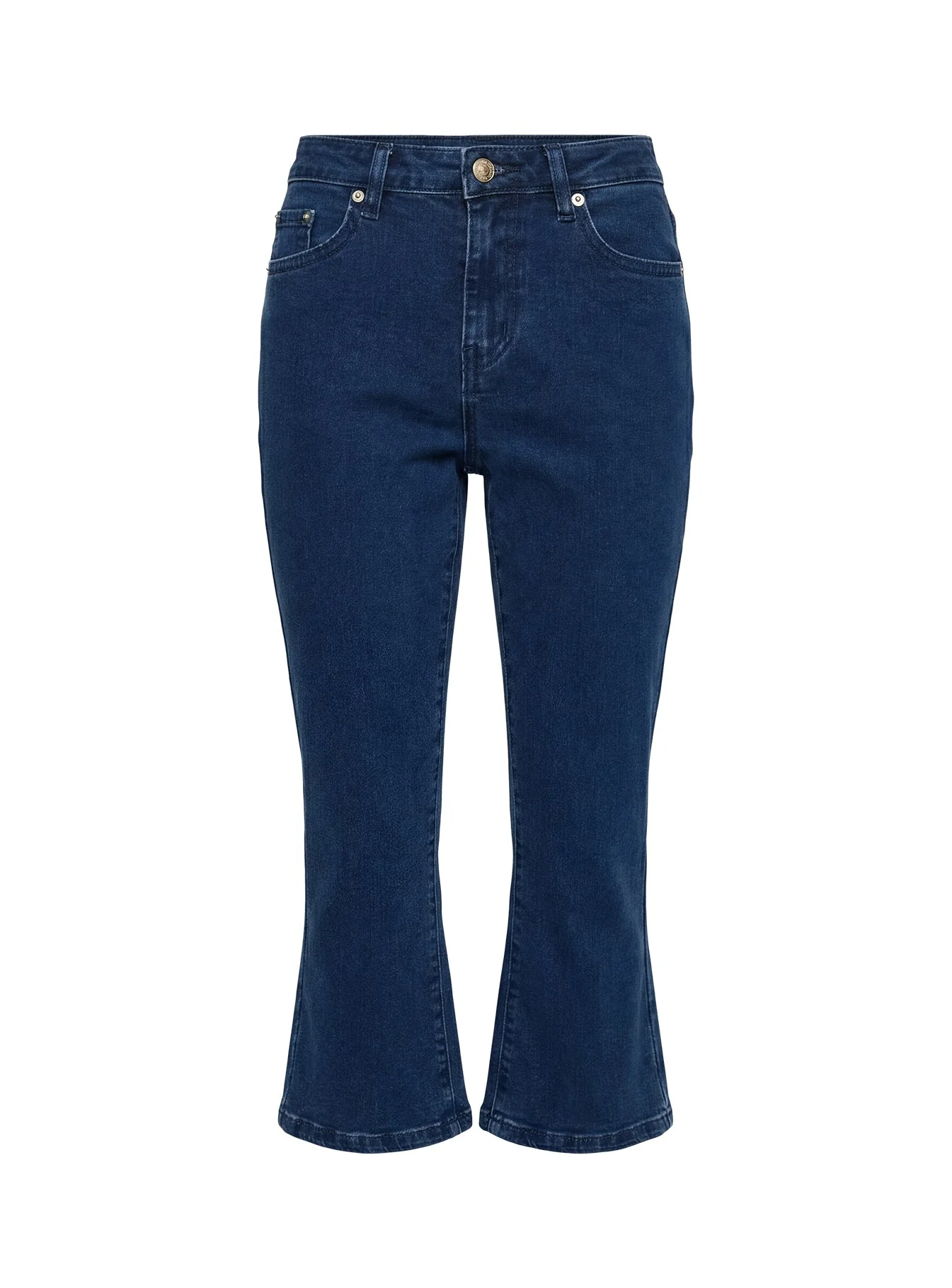 Kissimo Kick Flare Capri Pants Indigo Blue - Image 11