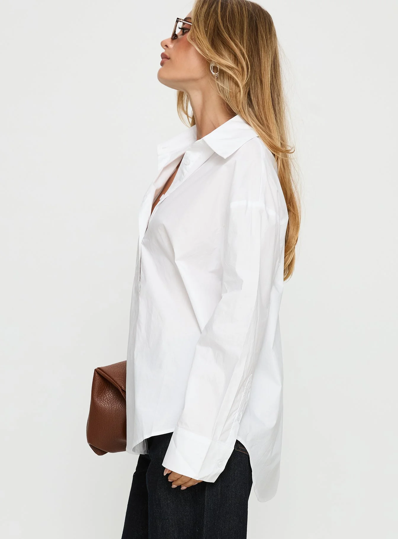 Kodhi Oversized Long Sleeve Top White - Image 4