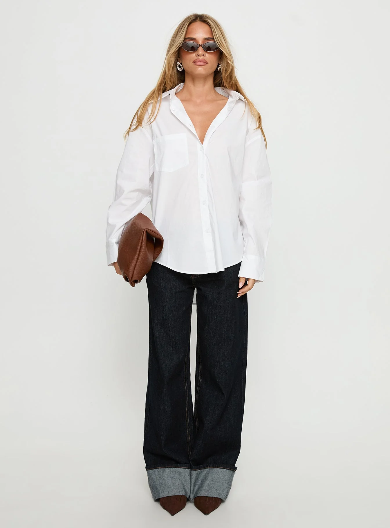 Kodhi Oversized Long Sleeve Top White - Image 7