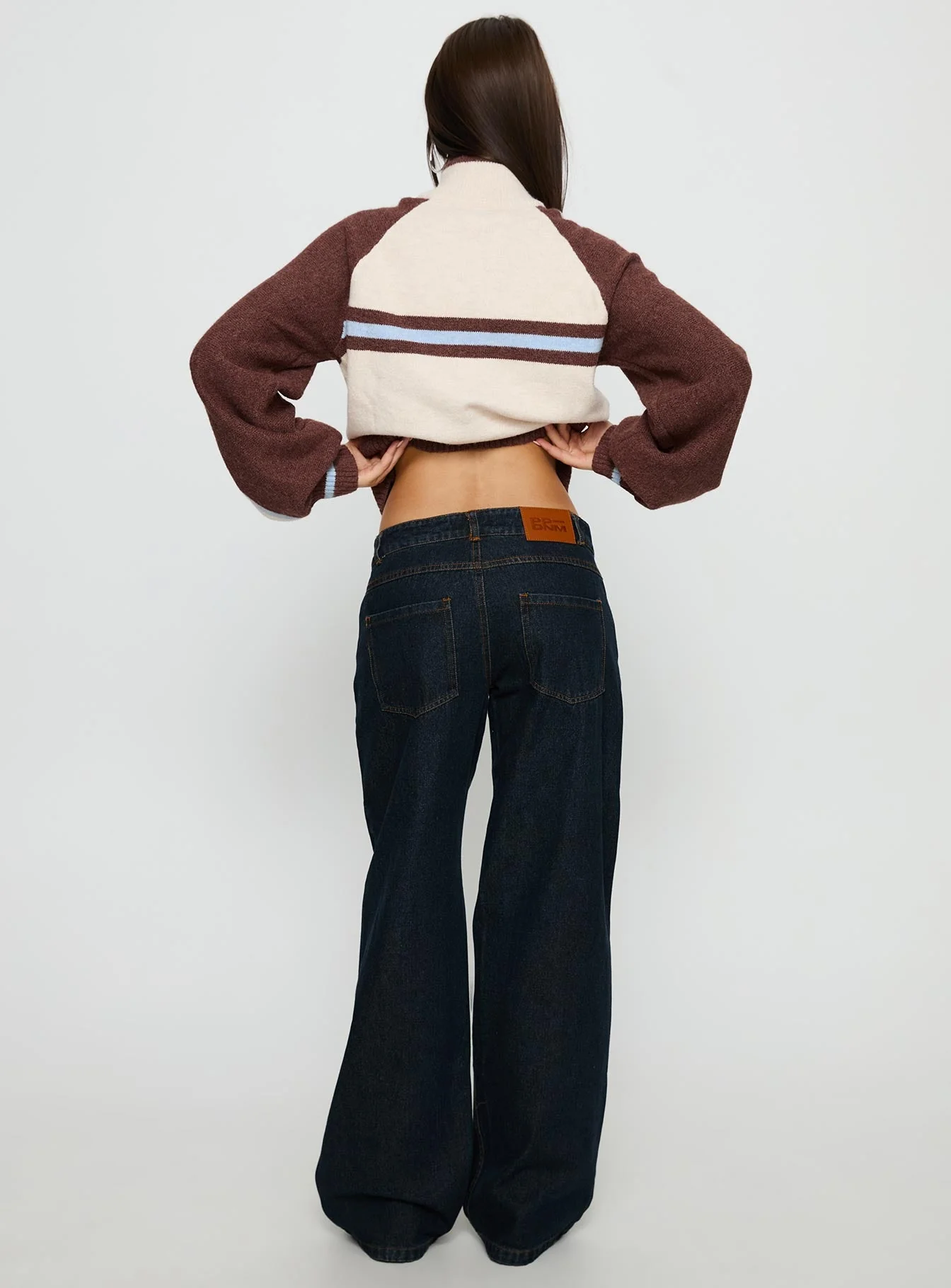 Korinne Low Rise Baggy Jeans Indigo - Image 5