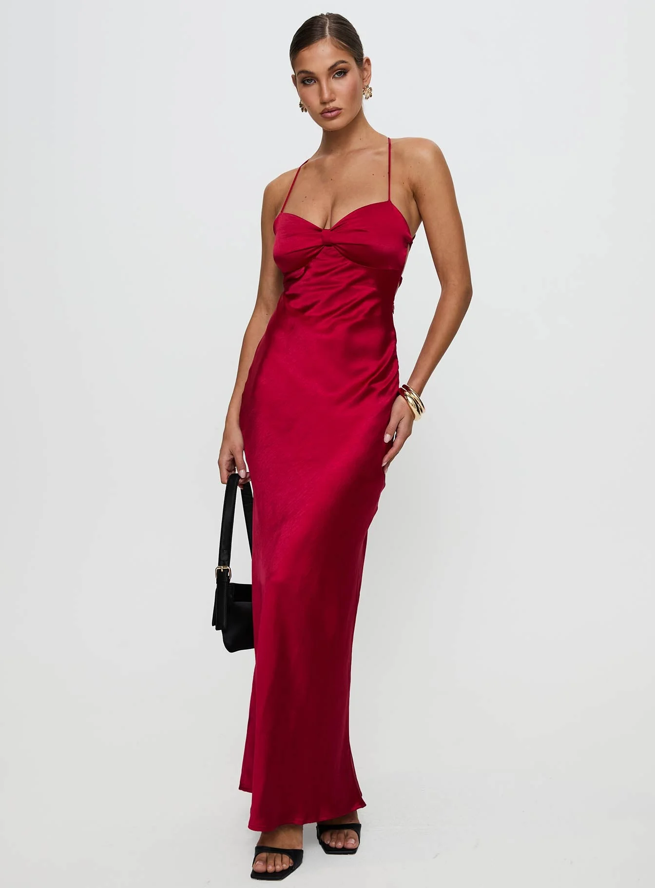 Kristelle Maxi Dress Red - Image 3