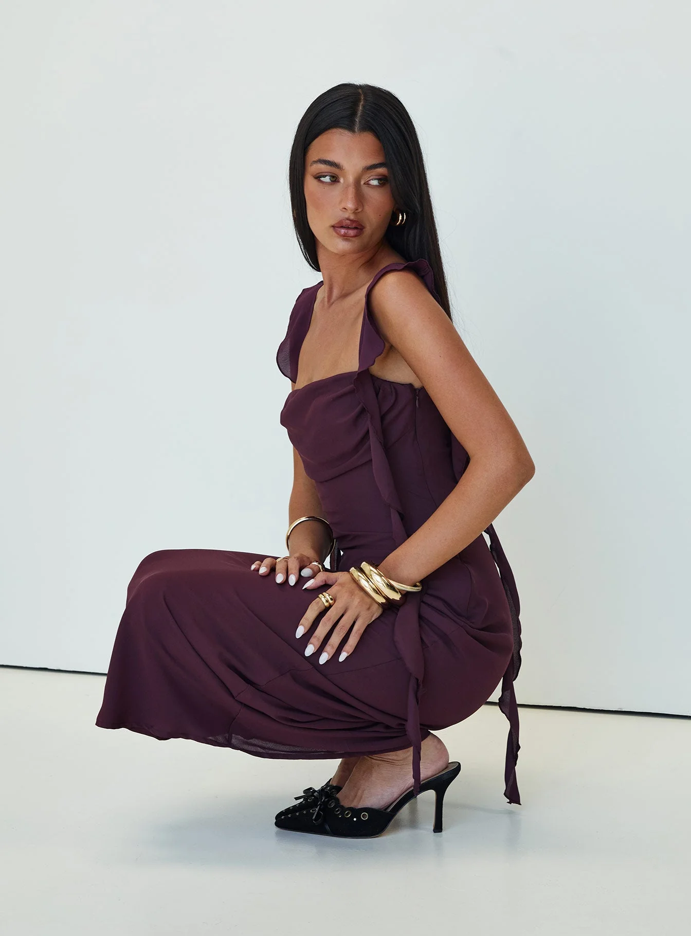 Lanai Maxi Dress Plum - Image 12